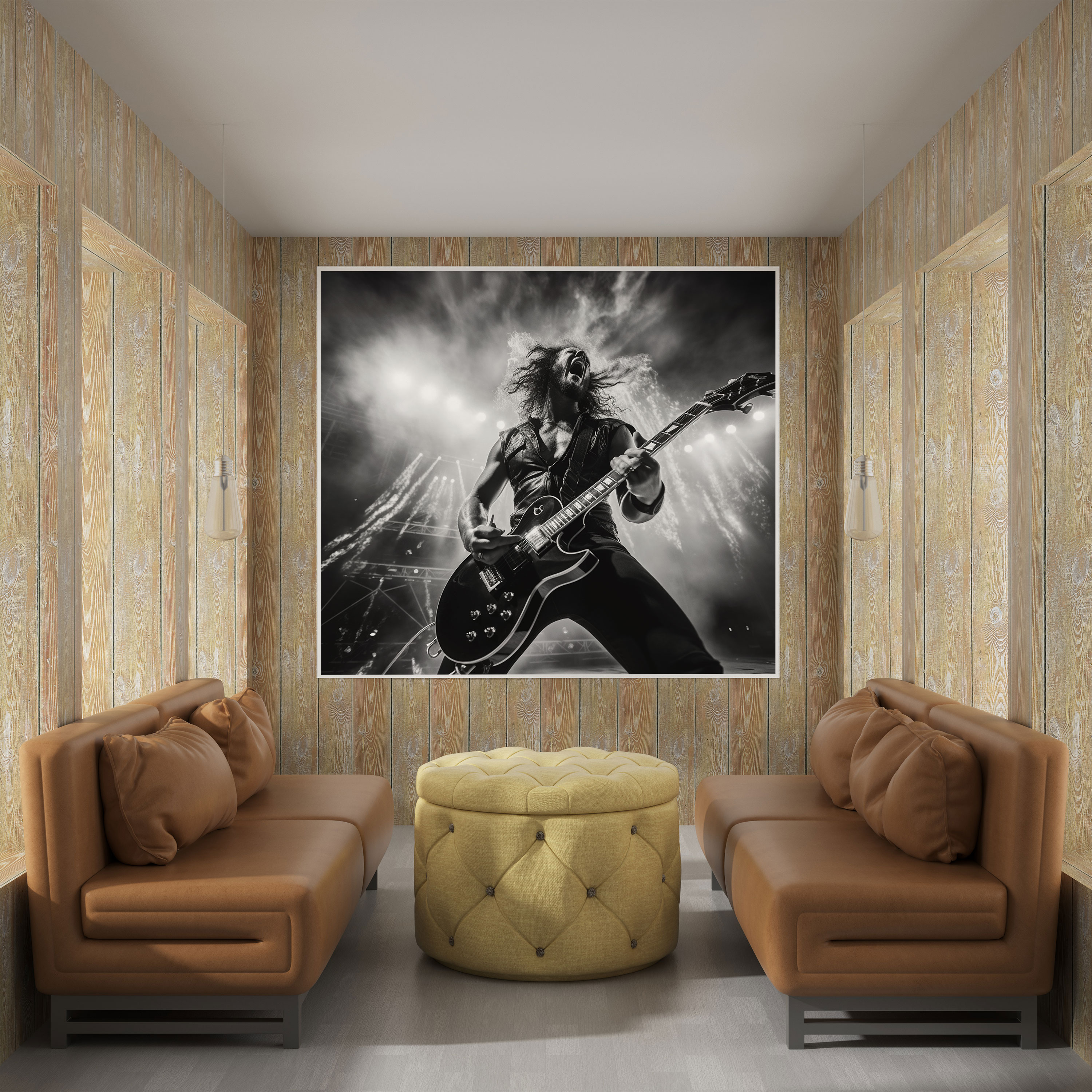 Metallica Live Performance Wall Art - Metallica, Black And White Photograph, Metallica, Passion