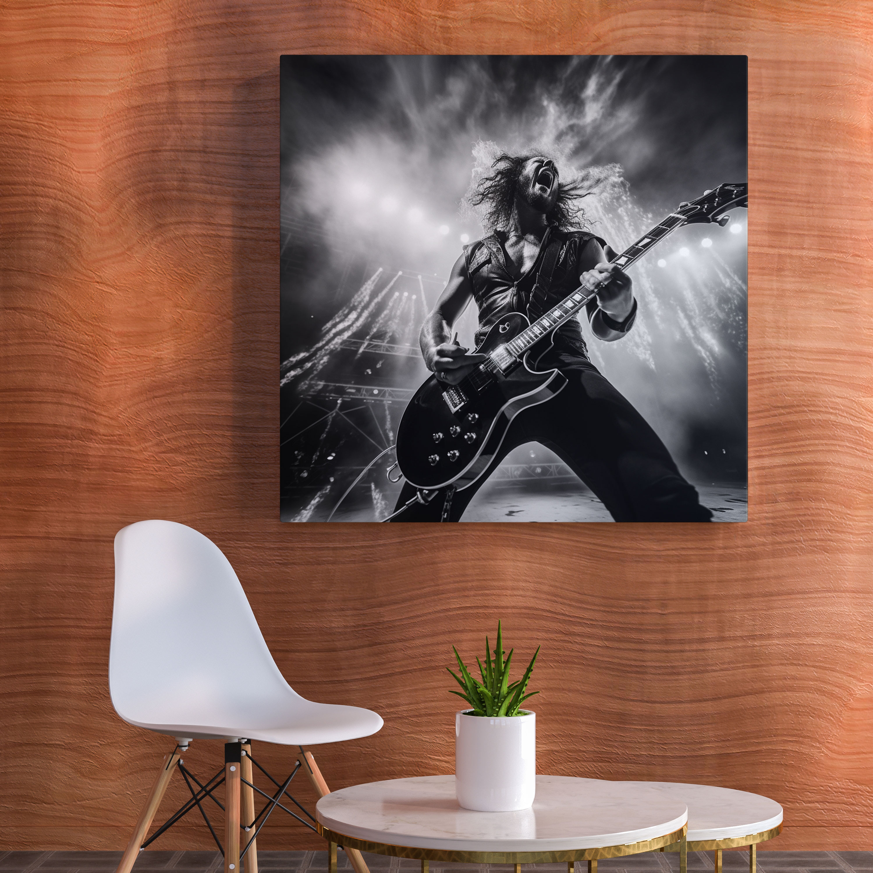 Metallica Live Performance Wall Art - Metallica, Black And White Photograph, Metallica, Passion