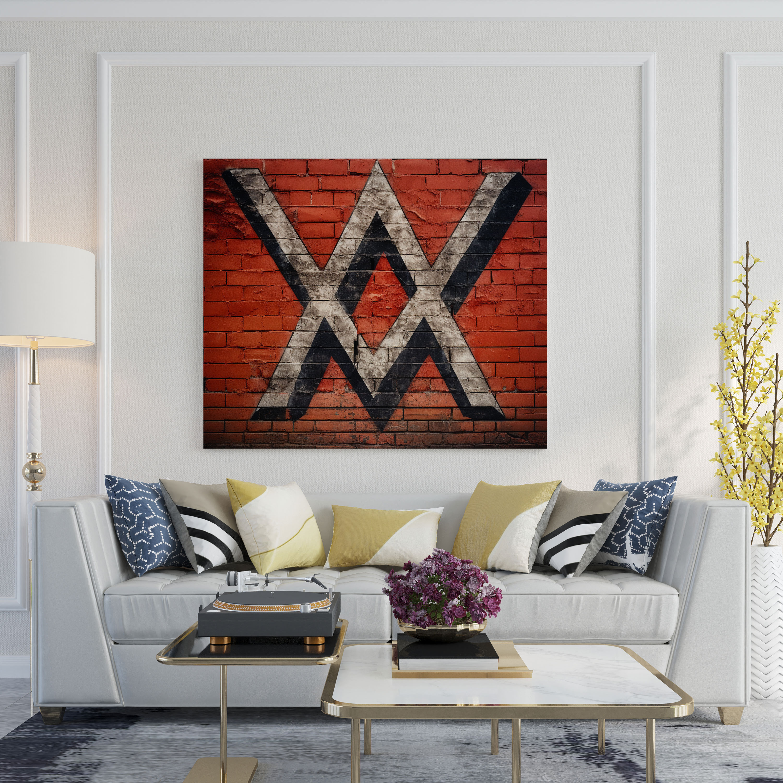 Metallica Canvas Print - Urban Brick Wall Wall Art - Metallica, Wall Art, Wall Decoration, Canvas Wall Art