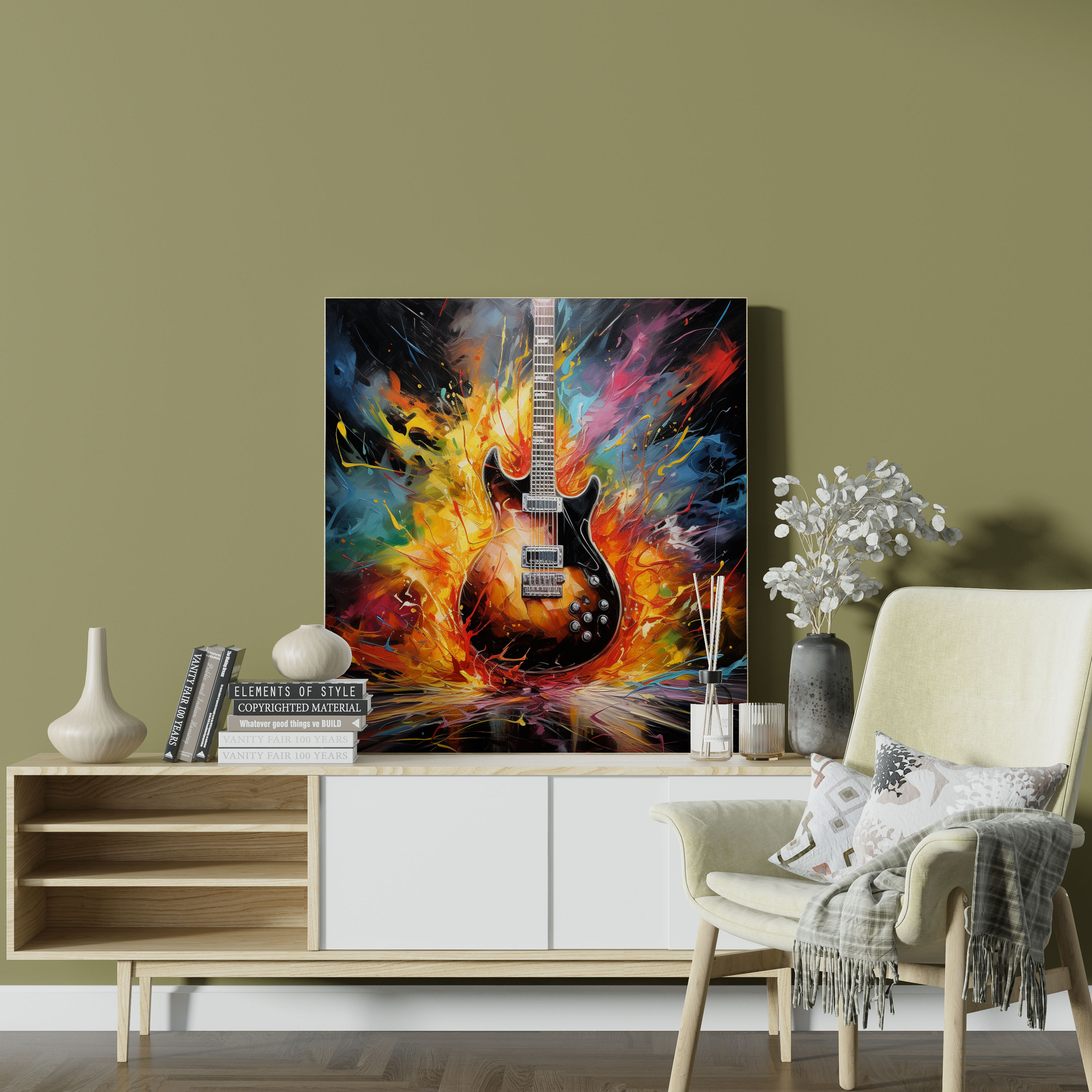 Metallica Abstract Painting Wall Art - Metallica, Metallica, Music Lover, Canvas
