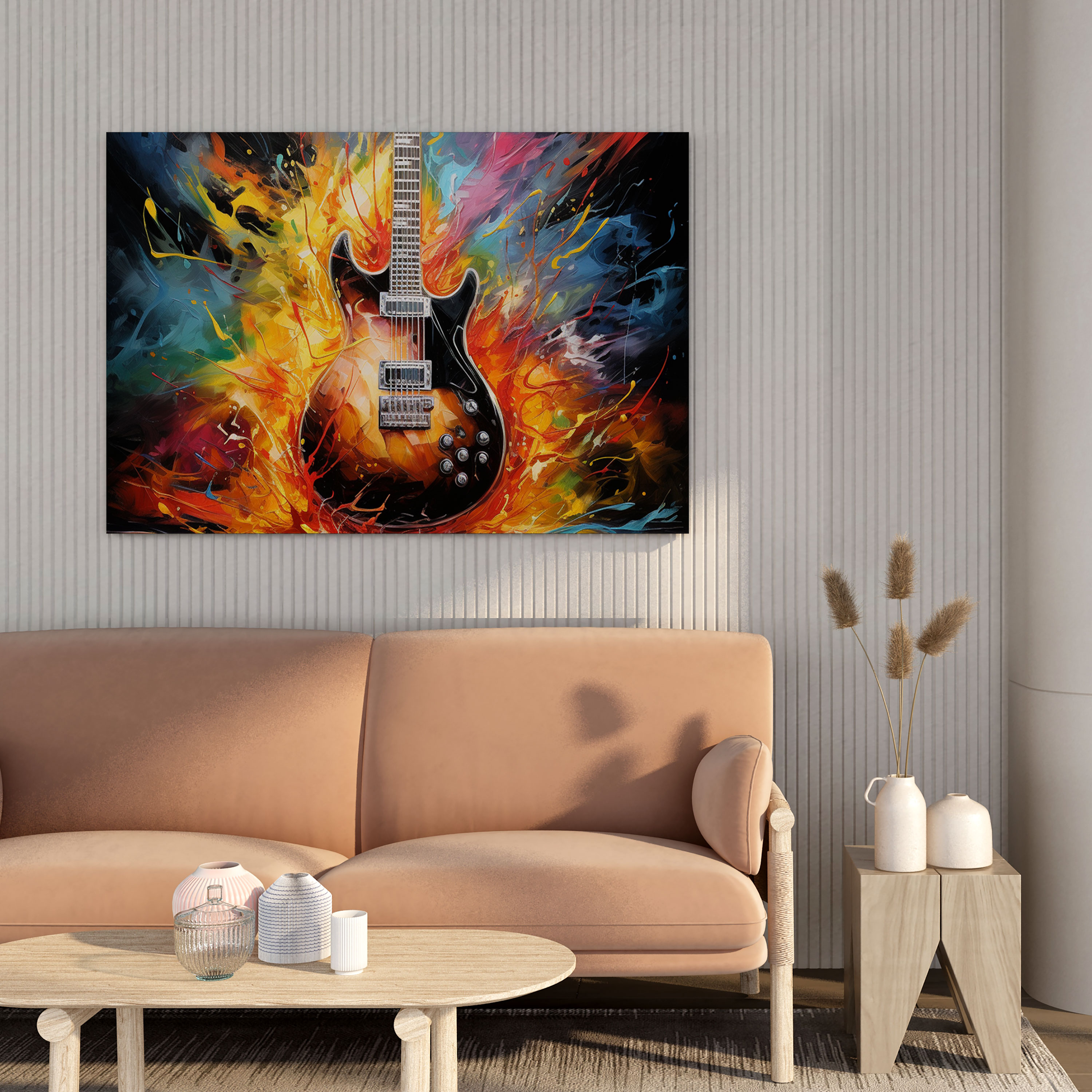 Metallica Abstract Painting Wall Art - Metallica, Metallica, Music Lover, Canvas