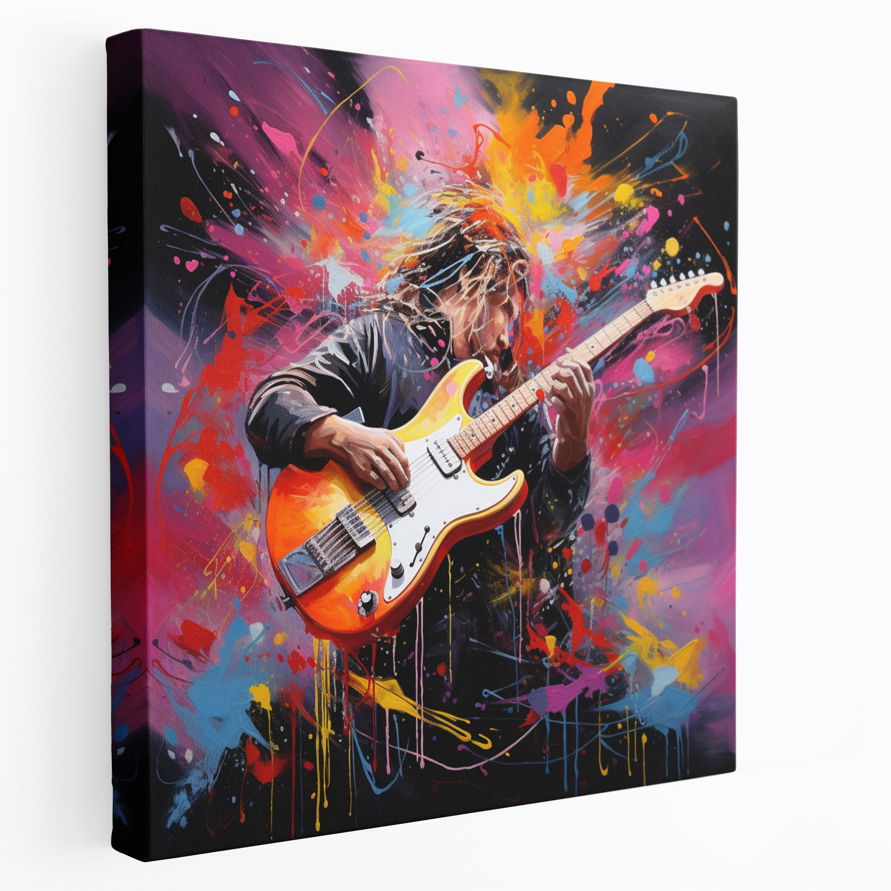 Metallica Canvas Print - Vibrant Abstract Wall Art - Metallica, Abstract Painting, Metal Music, Power
