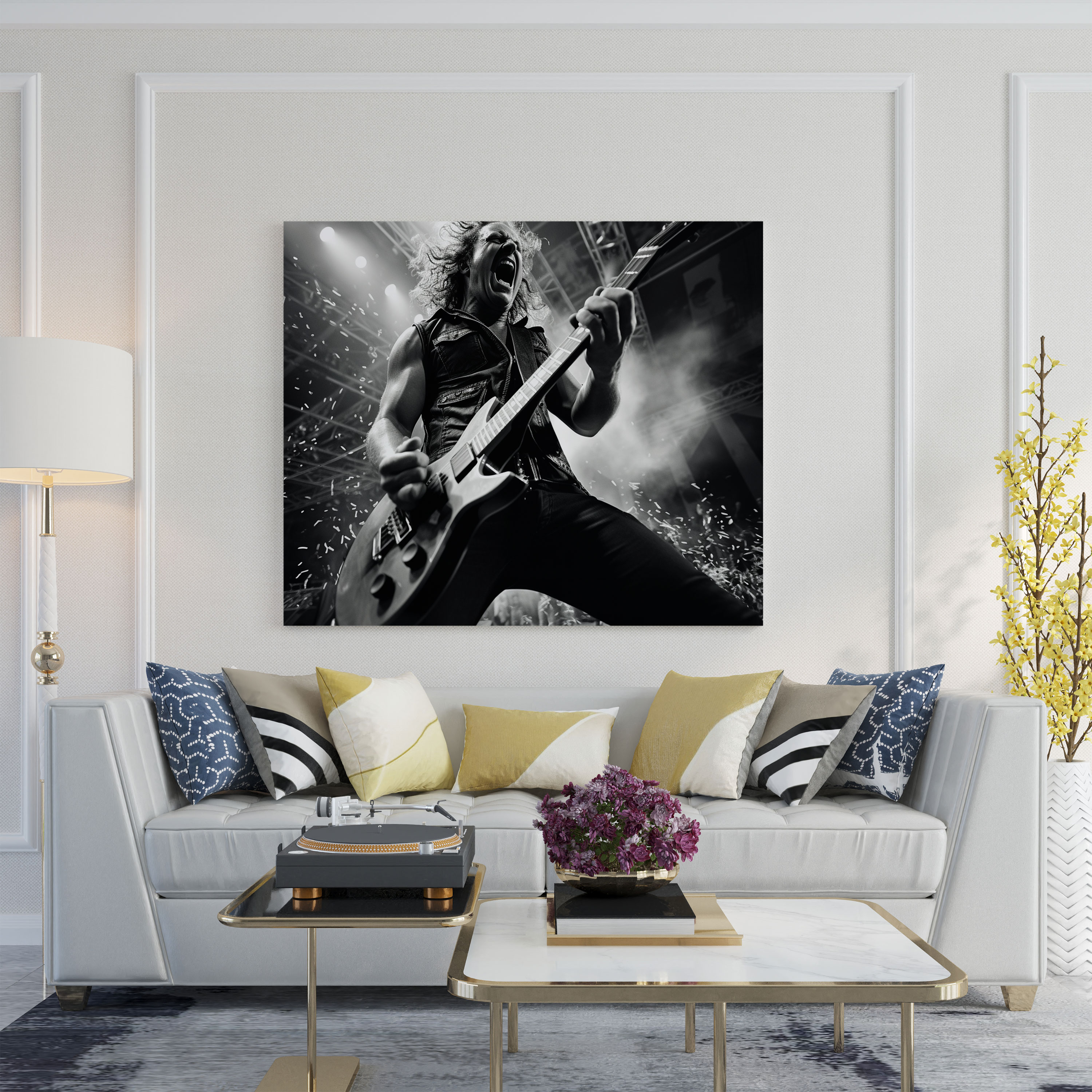Metallica Wall Art - Intense Live Performance Canvas Print - Metallica, Canvas Print, Canvas, Canvas Wall Art