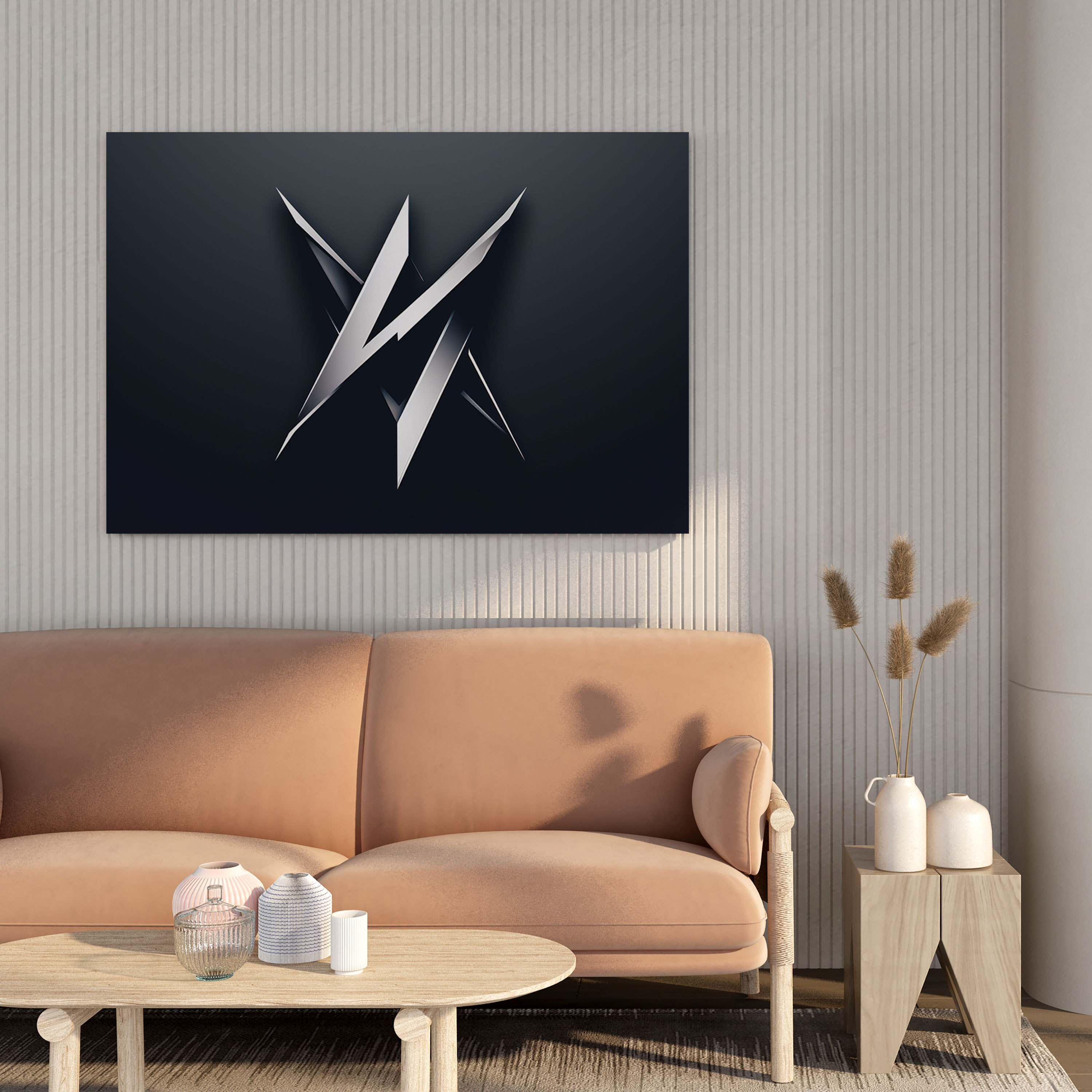Metallica Wall Decoration - Minimalist Logo Canvas Print - Metallica, Canvas Wall Art, Wall Decoration, Canvas