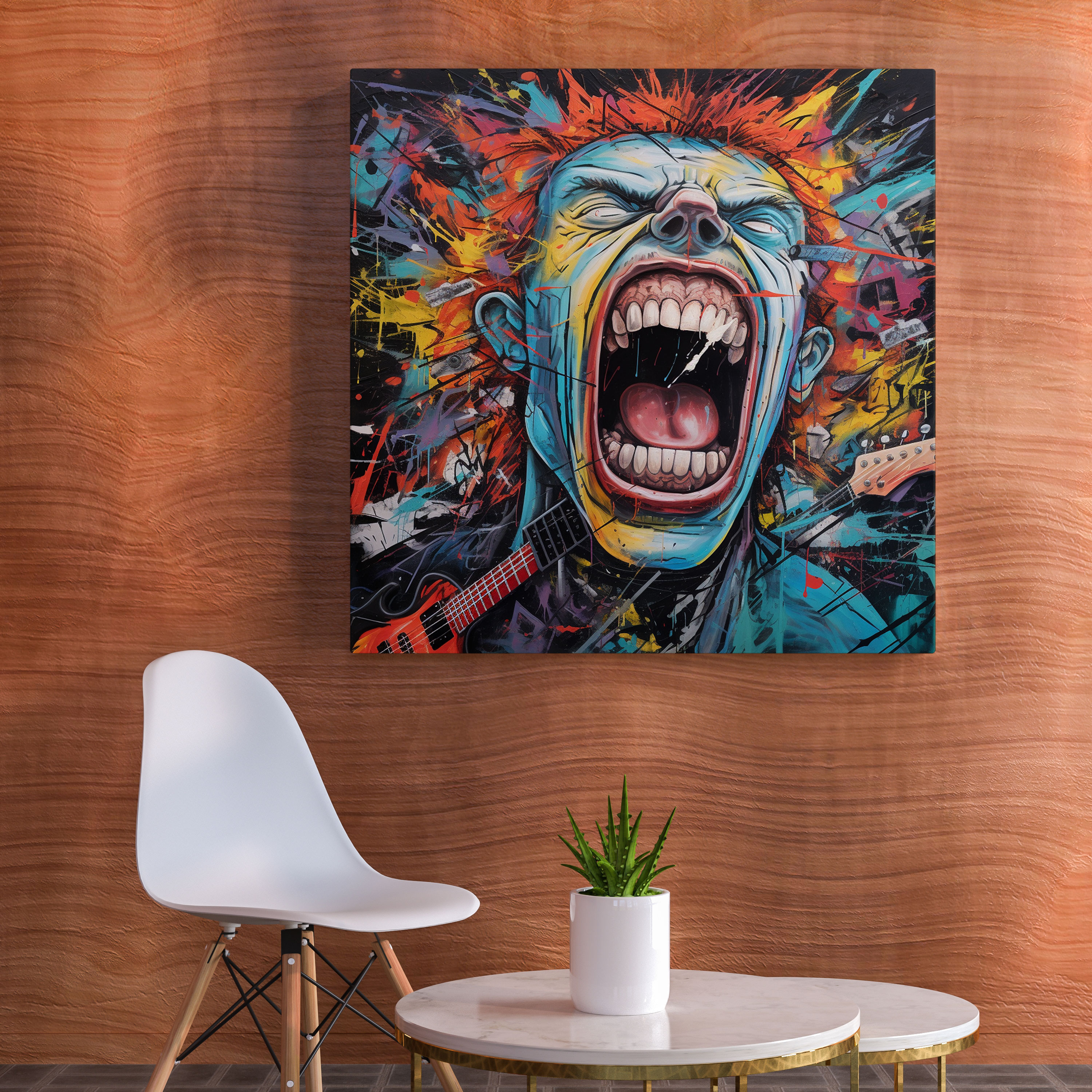 Metallica Graffiti Style Wall Art - Metallica, Wall Decoration, Canvas Wall Art, Graffiti-Style Artwork