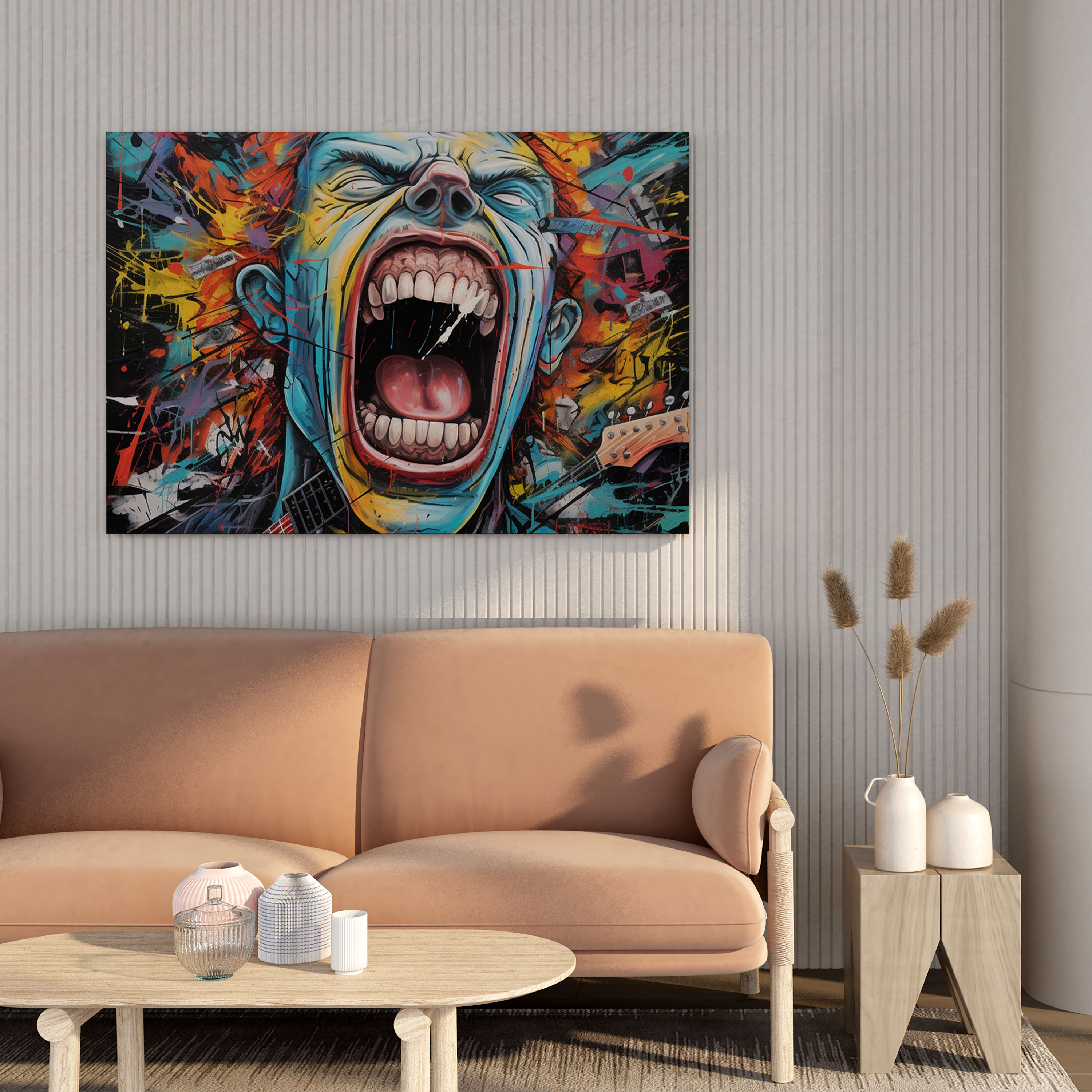 Metallica Graffiti Style Wall Art - Metallica, Wall Decoration, Canvas Wall Art, Graffiti-Style Artwork