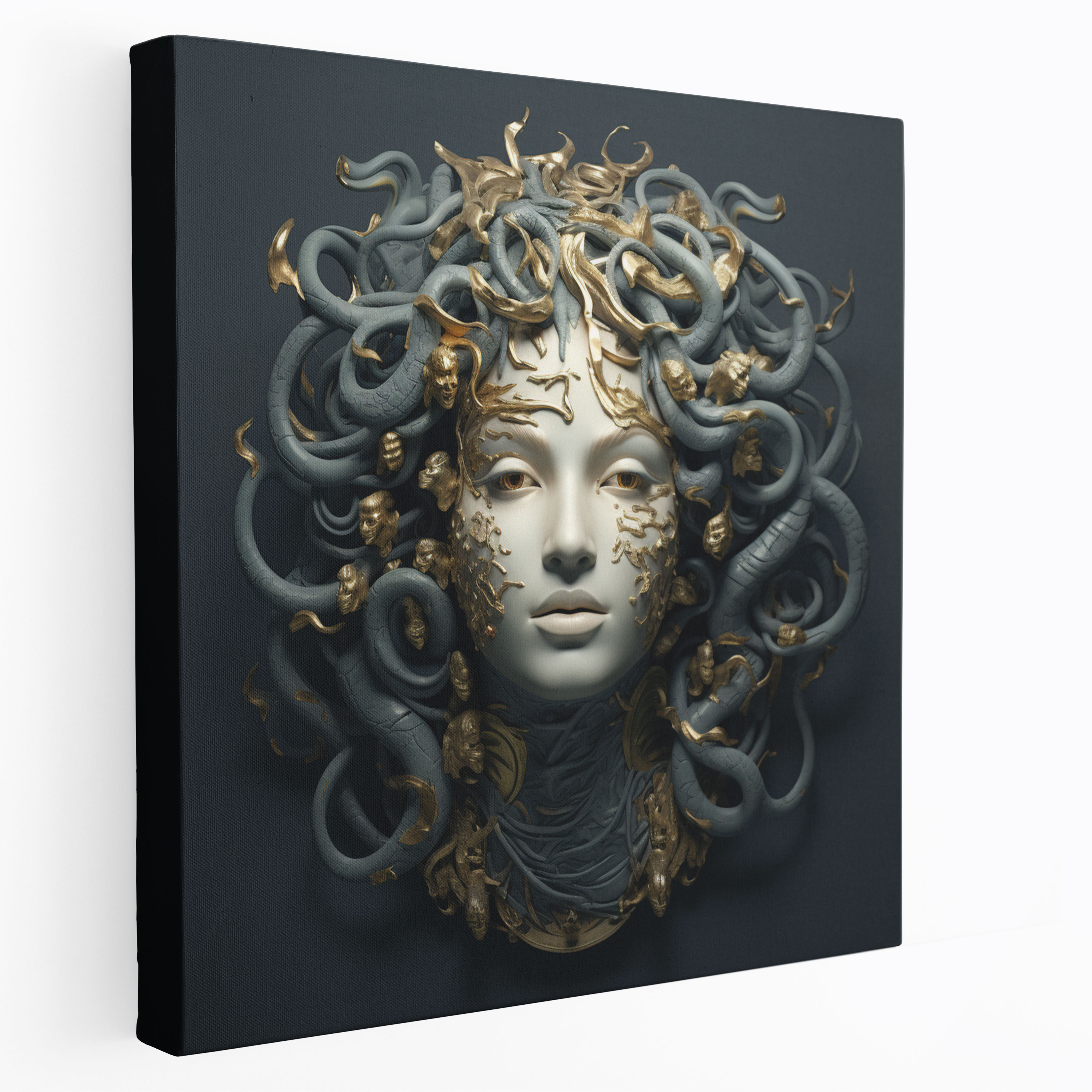 Medusa Greek Sculpture Collage Print - Medusa, Wall Decoration, Modern Twist, Art