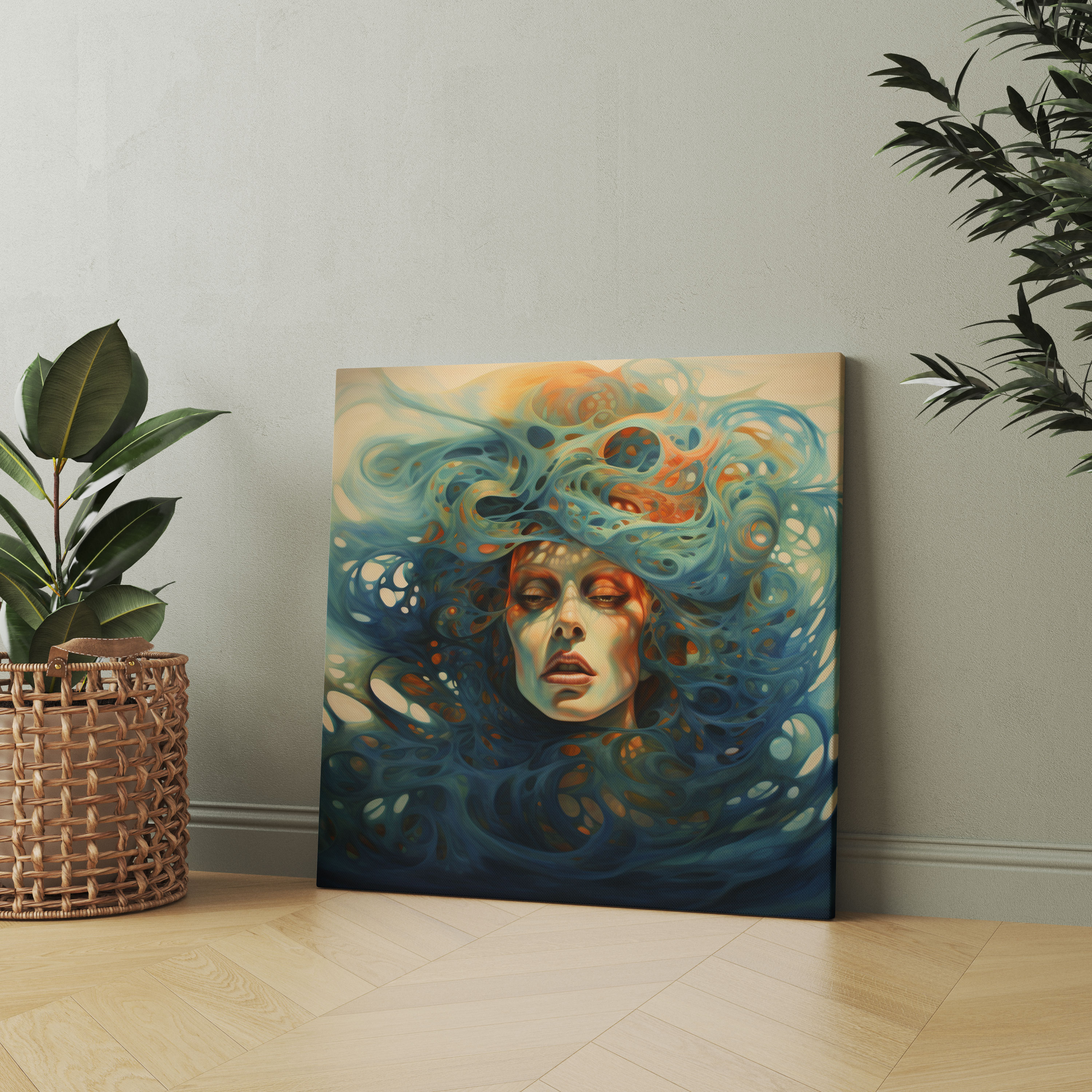 Medusa Gaze Canvas Print - Medusa, Abstract, Medusa, Canvas Print