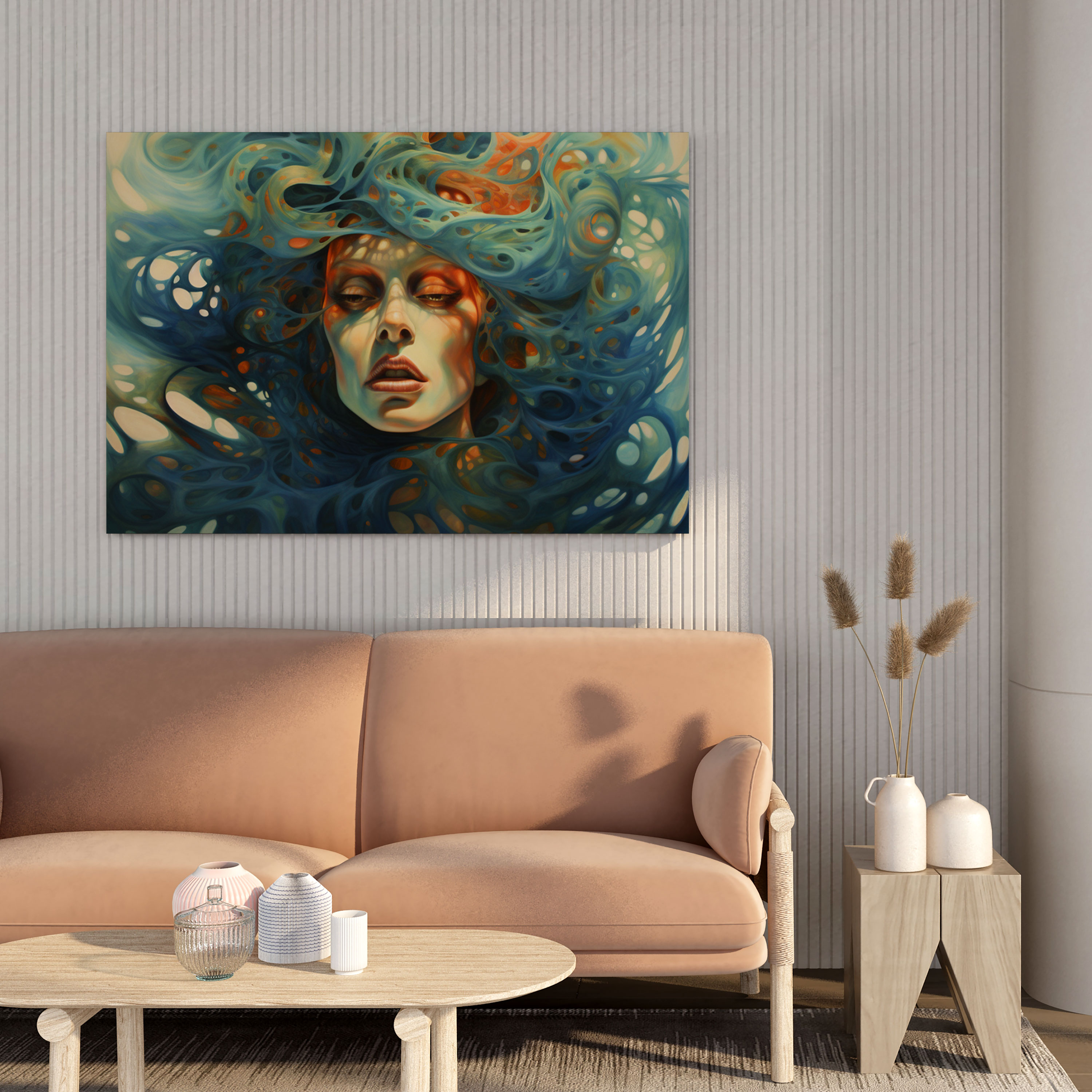 Medusa Gaze Canvas Print - Medusa, Abstract, Medusa, Canvas Print