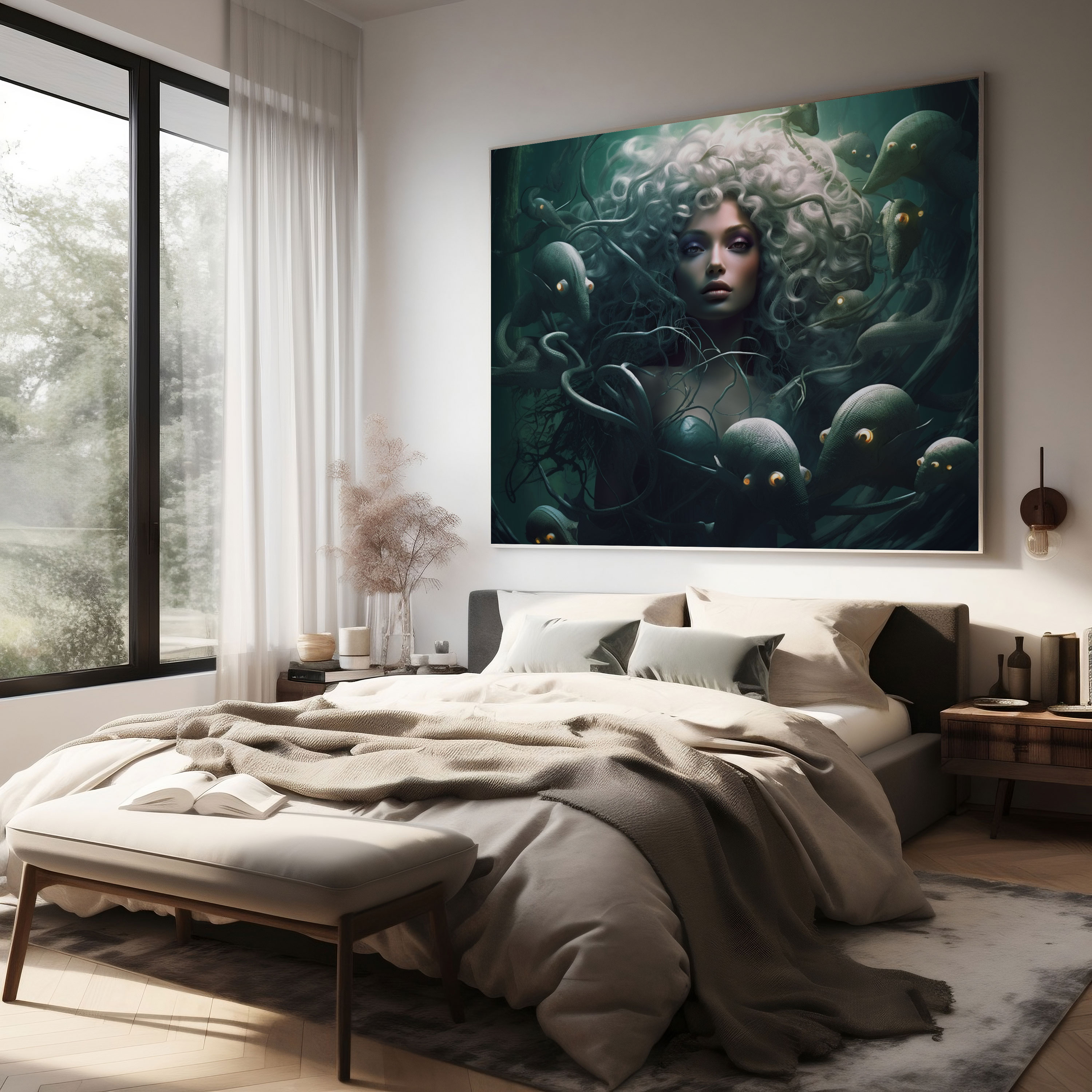 Medusa Fantasy Canvas Print - Medusa, Fantastic, Canvas, Medusa