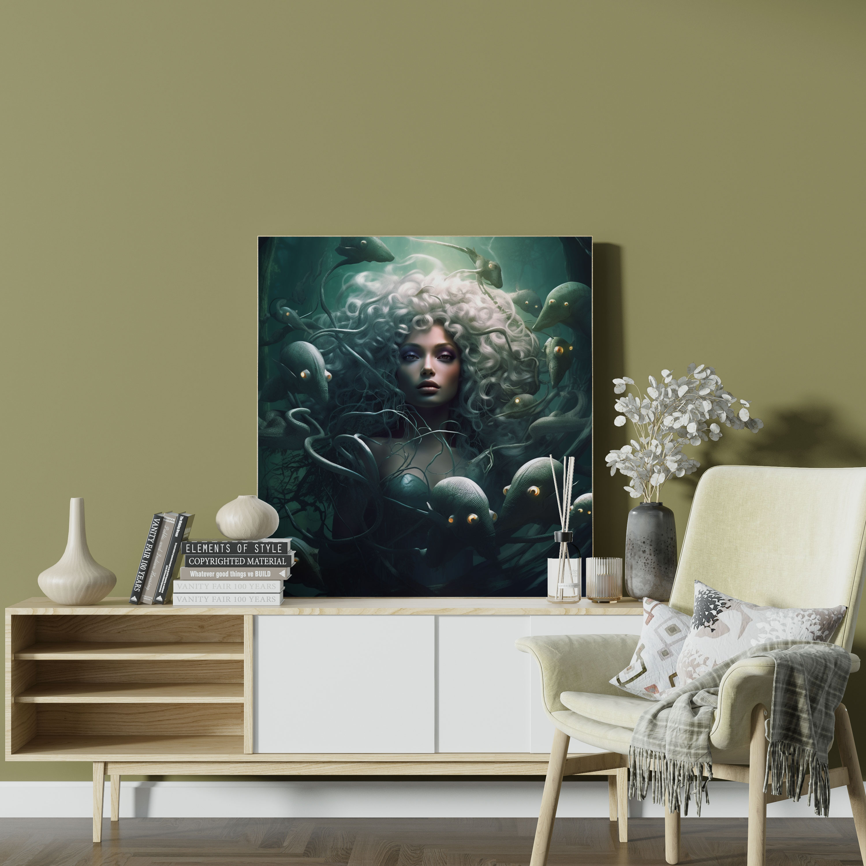 Medusa Fantasy Canvas Print - Medusa, Fantastic, Canvas, Medusa