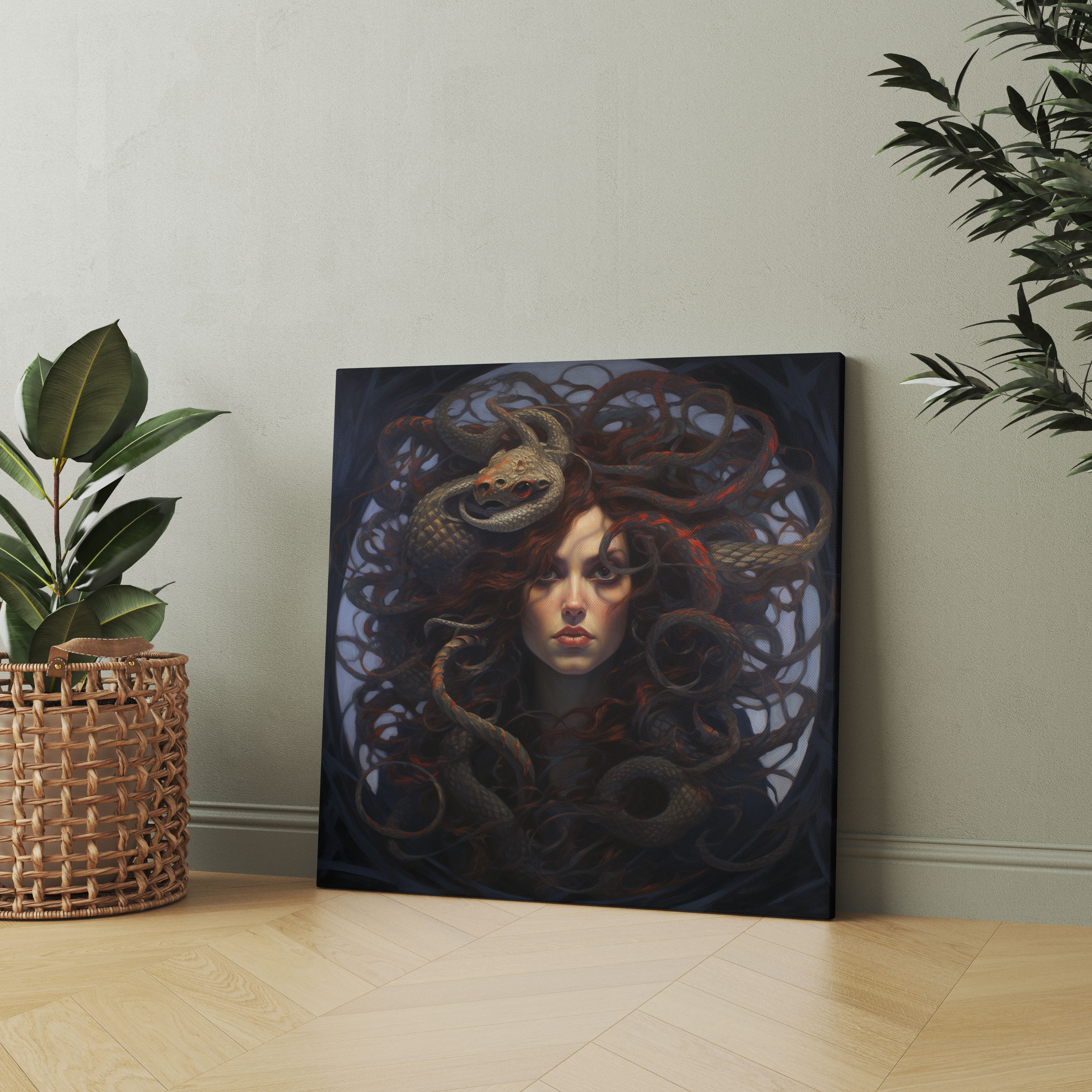 Medusa Duvar Dekorasyonu - Detaylı Medusa Figürü Ev Dekorasyonu
