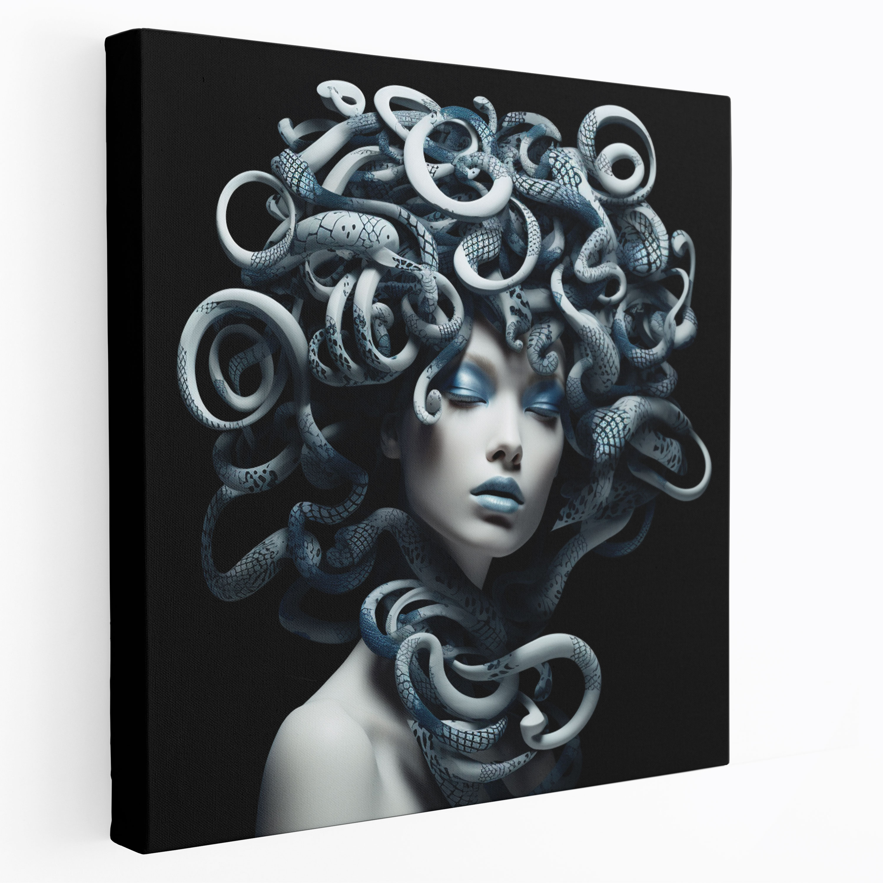 Medusa Canvas Print - Medusa, Canvas Wall Art, Intricate Pattern, Snake Hair