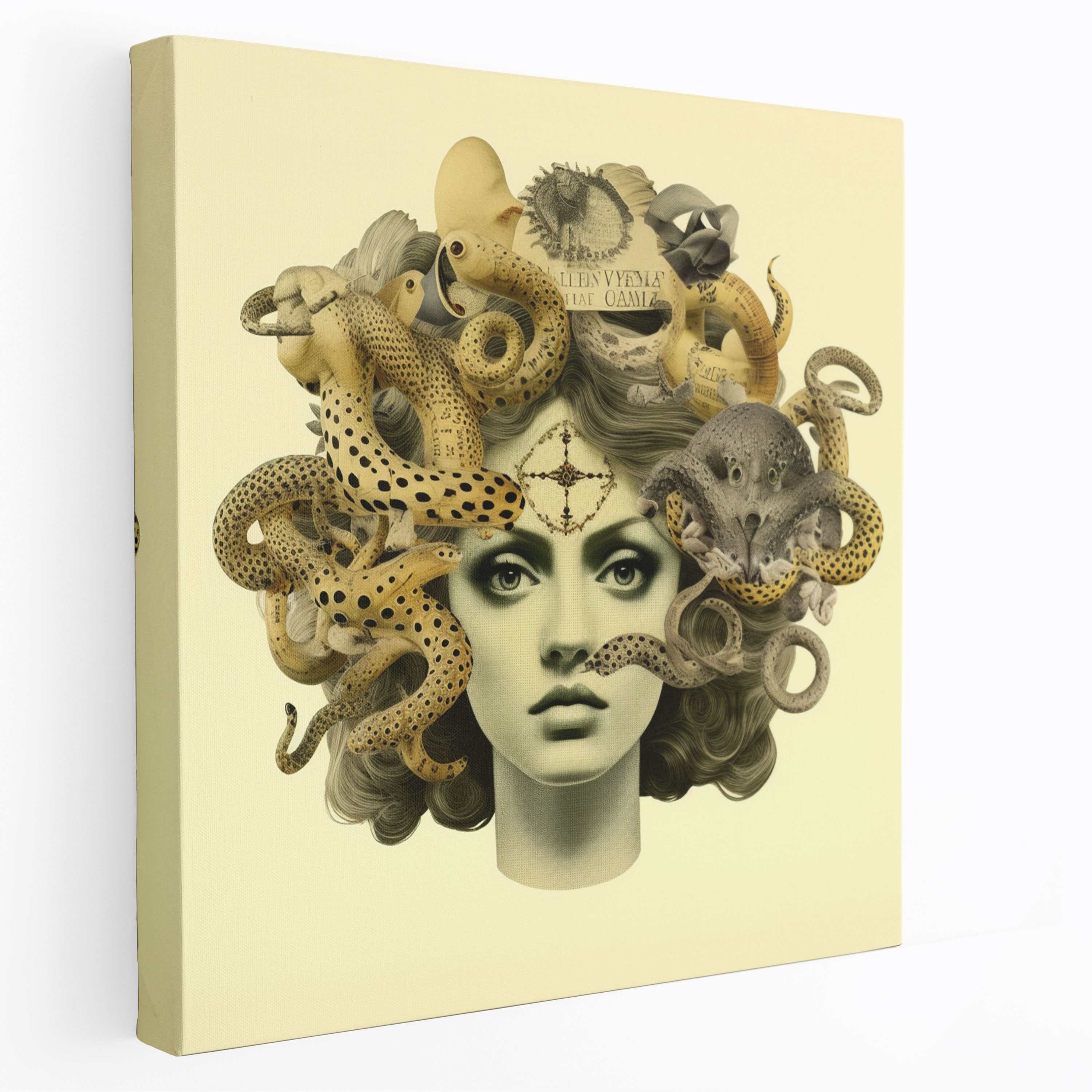 Medusa Canvas Print - Medusa, Wall Art, Collage, Medusa