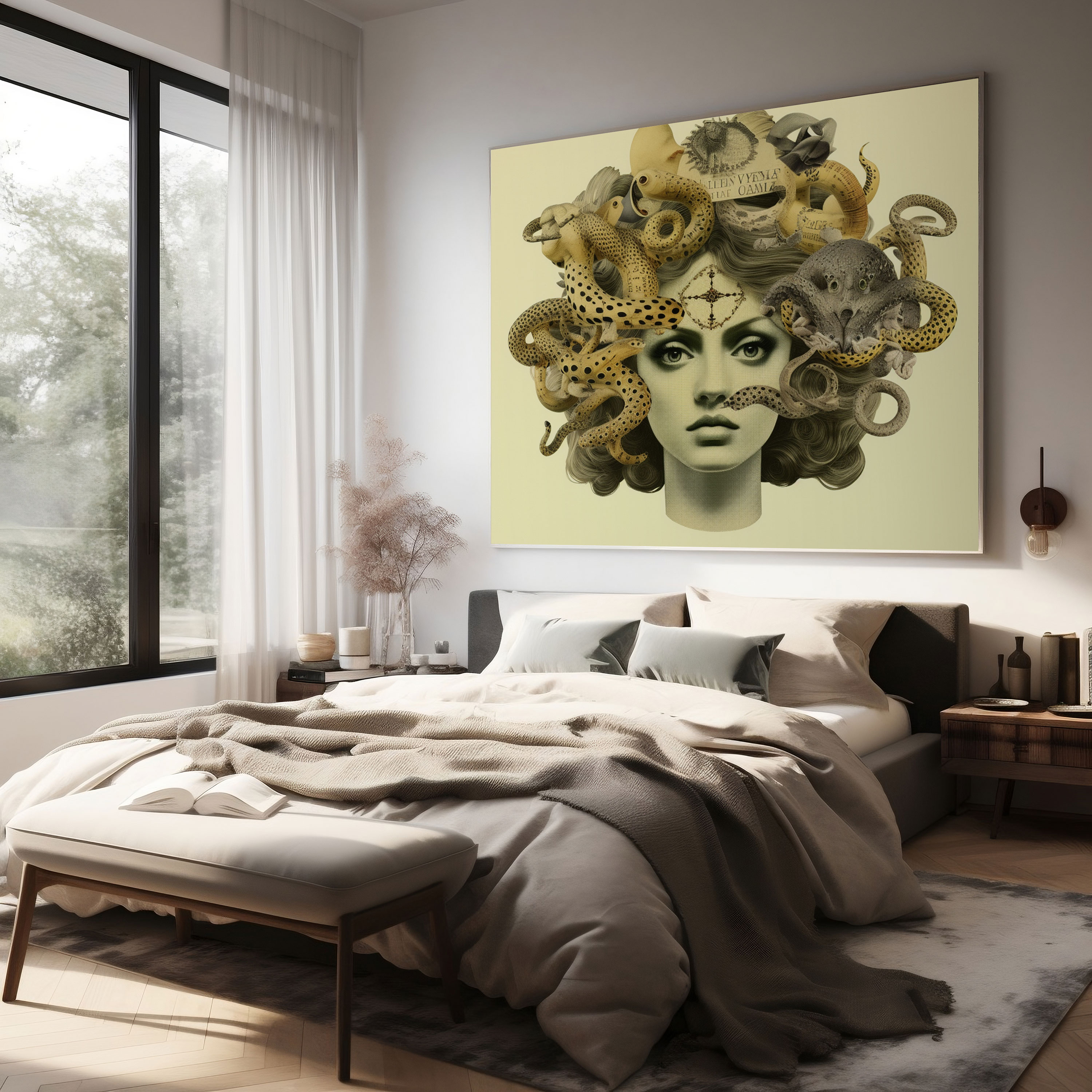 Medusa Canvas Print - Medusa, Wall Art, Collage, Medusa