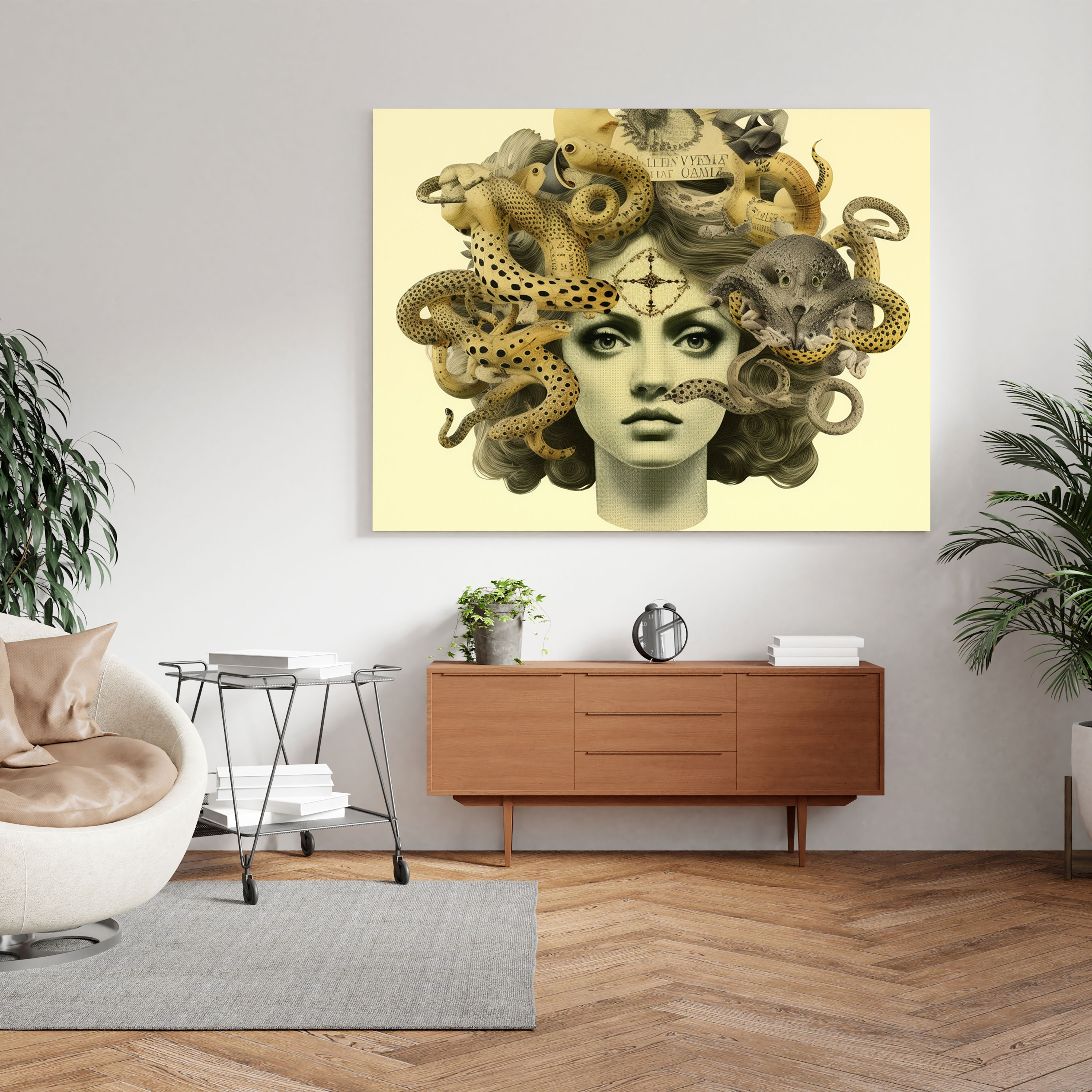 Medusa Canvas Print - Medusa, Wall Art, Collage, Medusa