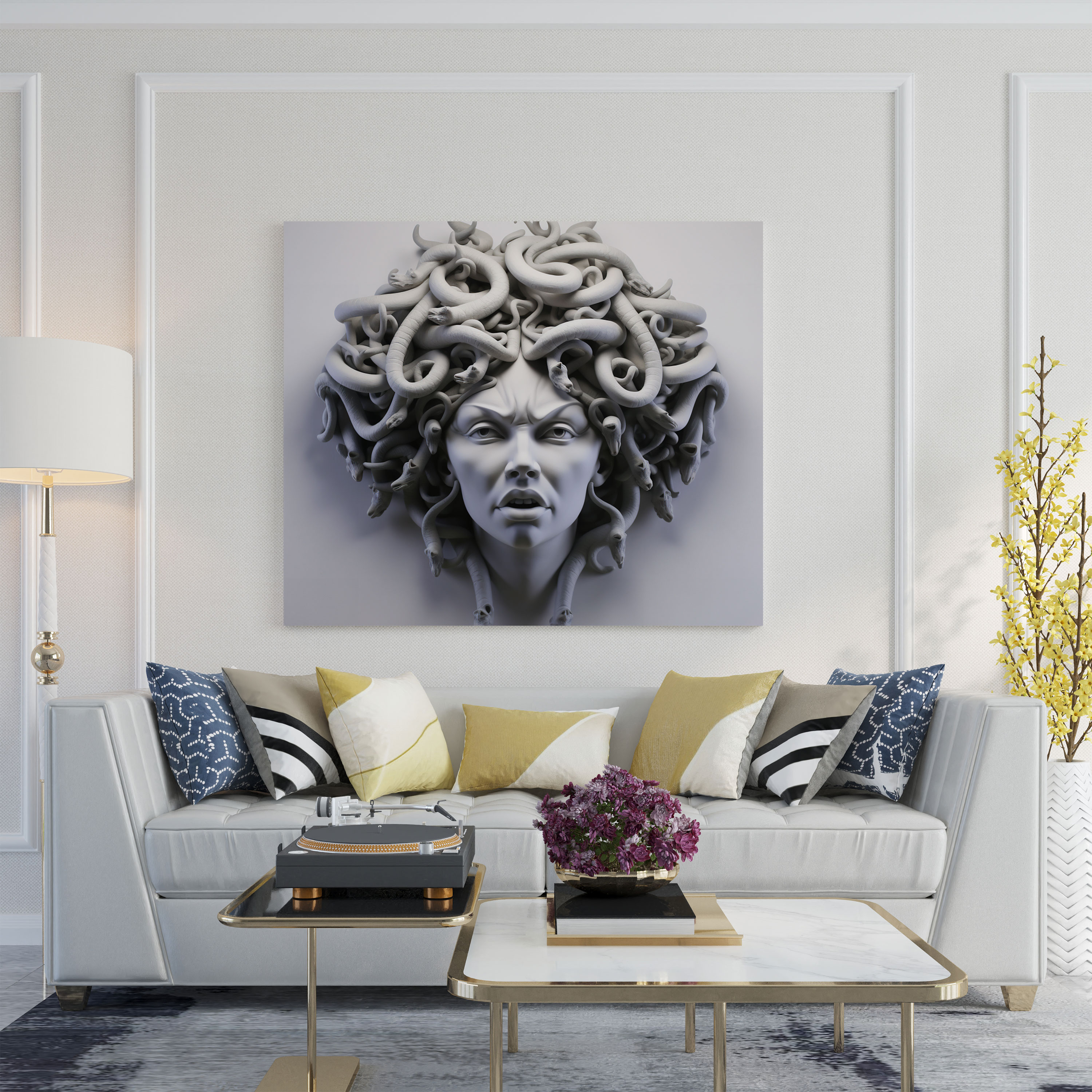 Medusa Wall Decoration - Medusa, Wall Decoration, Home Decoration, Three-Dimensional Representation