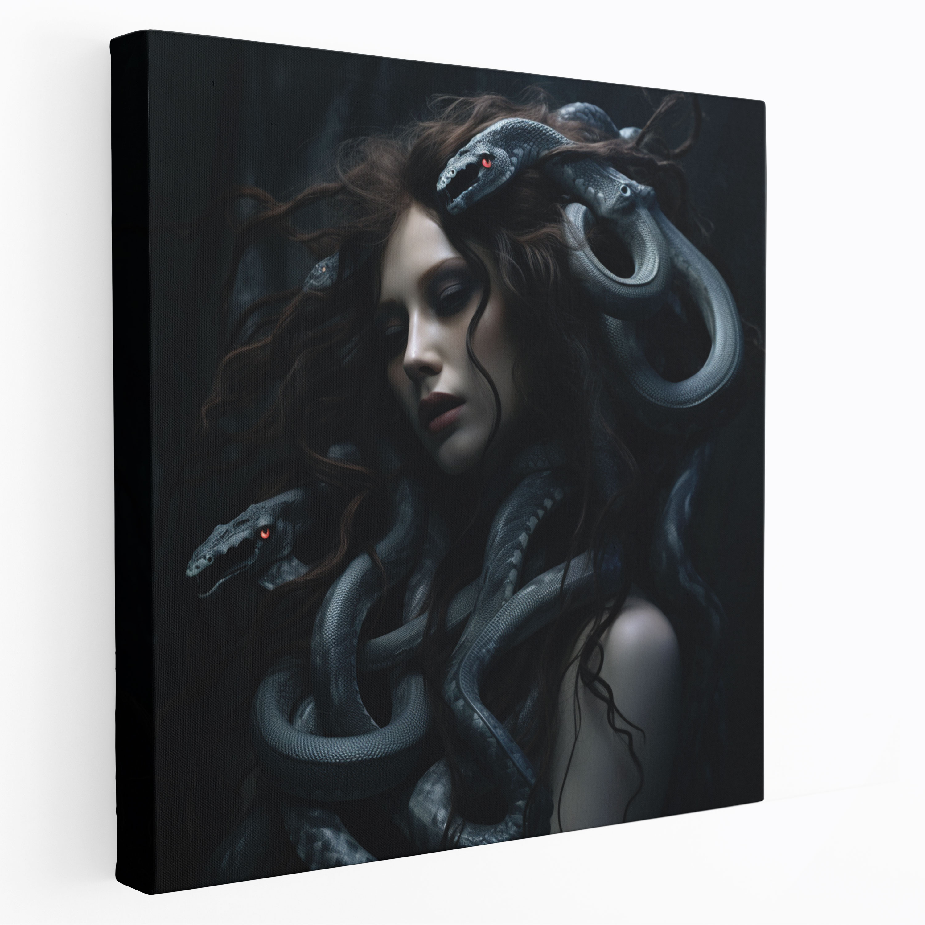 Medusa Wall Art - Medusa, Home Decoration, Dark And Moody, Dramatic Atmosphere