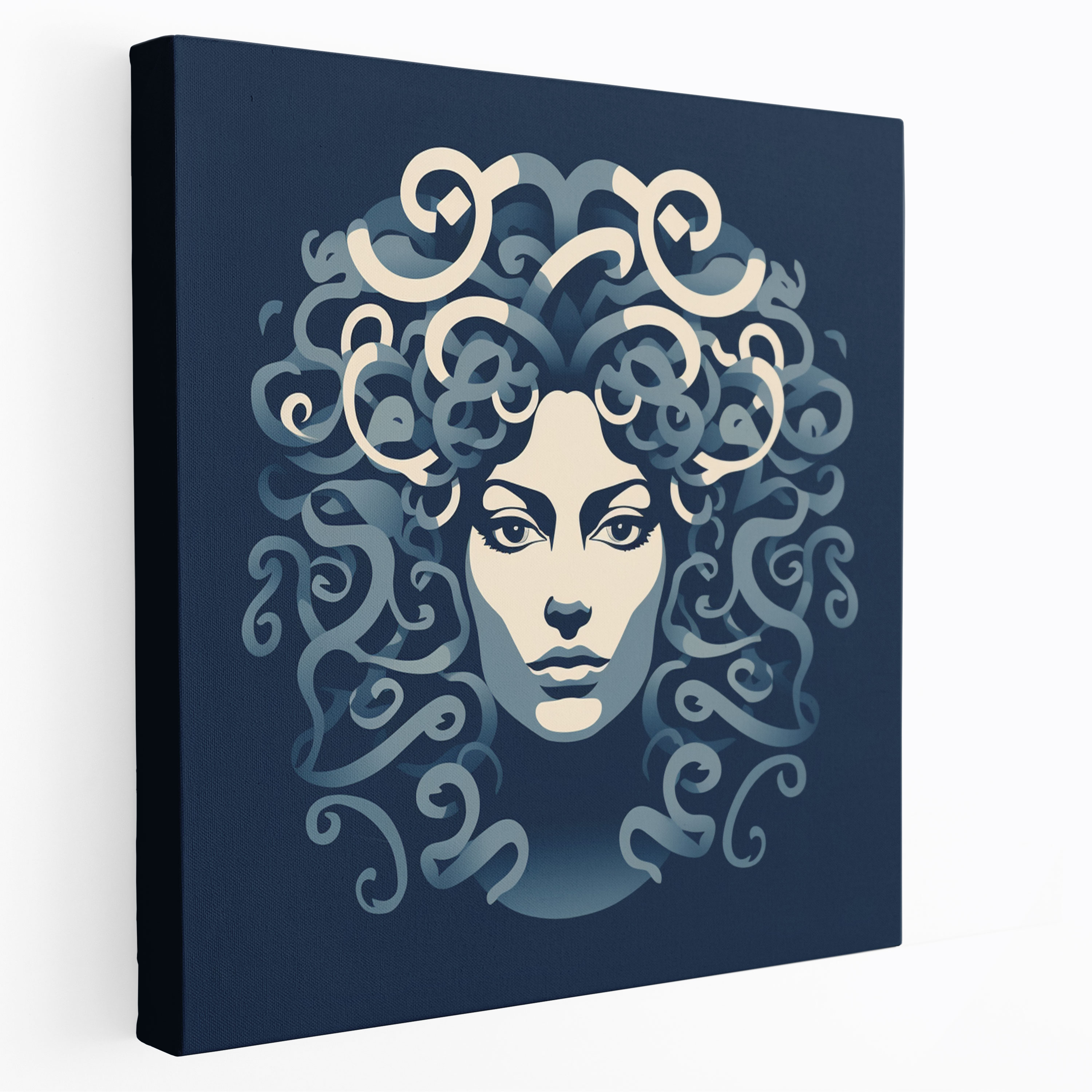Medusa Canvas Print - Medusa, Elegant Design, Minimalist Illustration, Wall Art