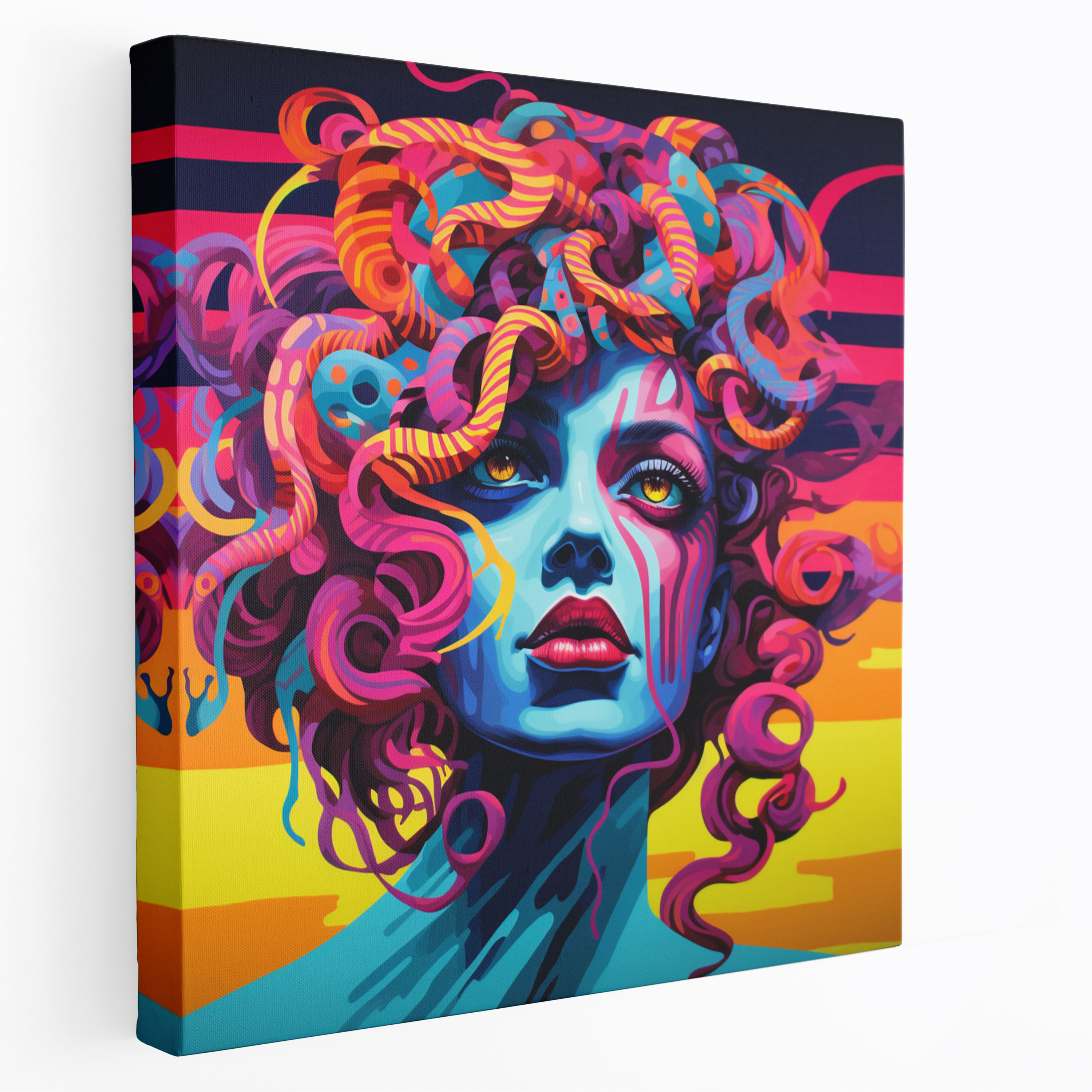 Medusa Pop Art Wall Art - Medusa, Medusa, Pop Art Painting, Wall Decoration