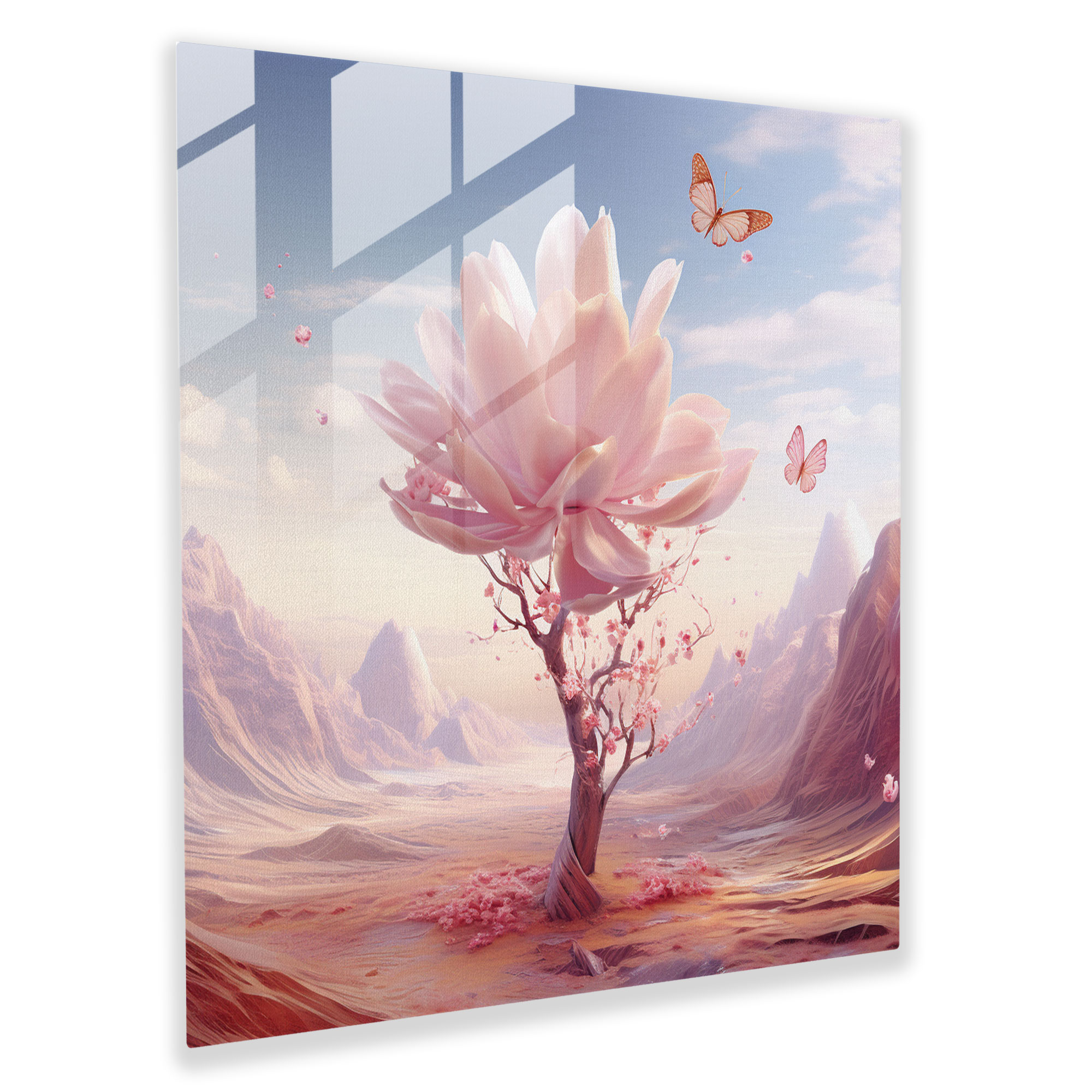 Enchanted Magnolia Glass Print - Magnolia, Modern Art, Glass Print, Home Decoration