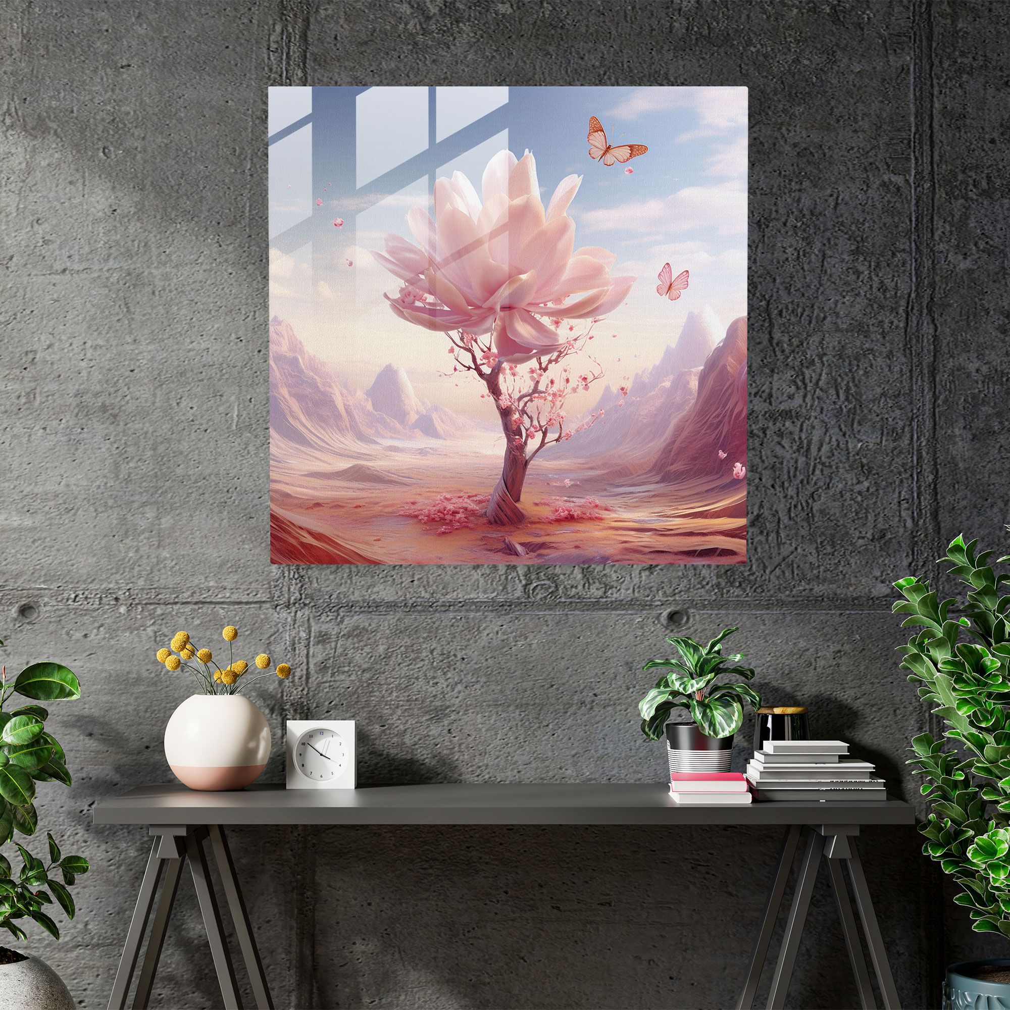 Enchanted Magnolia Glass Print - Magnolia, Modern Art, Glass Print, Home Decoration