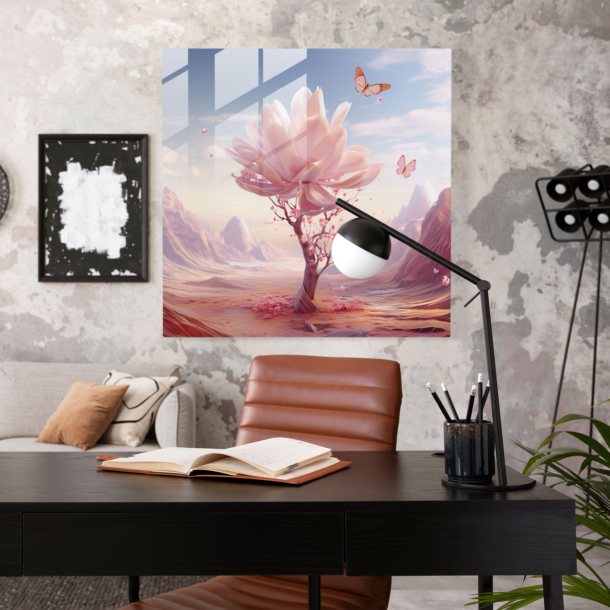Enchanted Magnolia Glass Print - Magnolia, Modern Art, Glass Print, Home Decoration