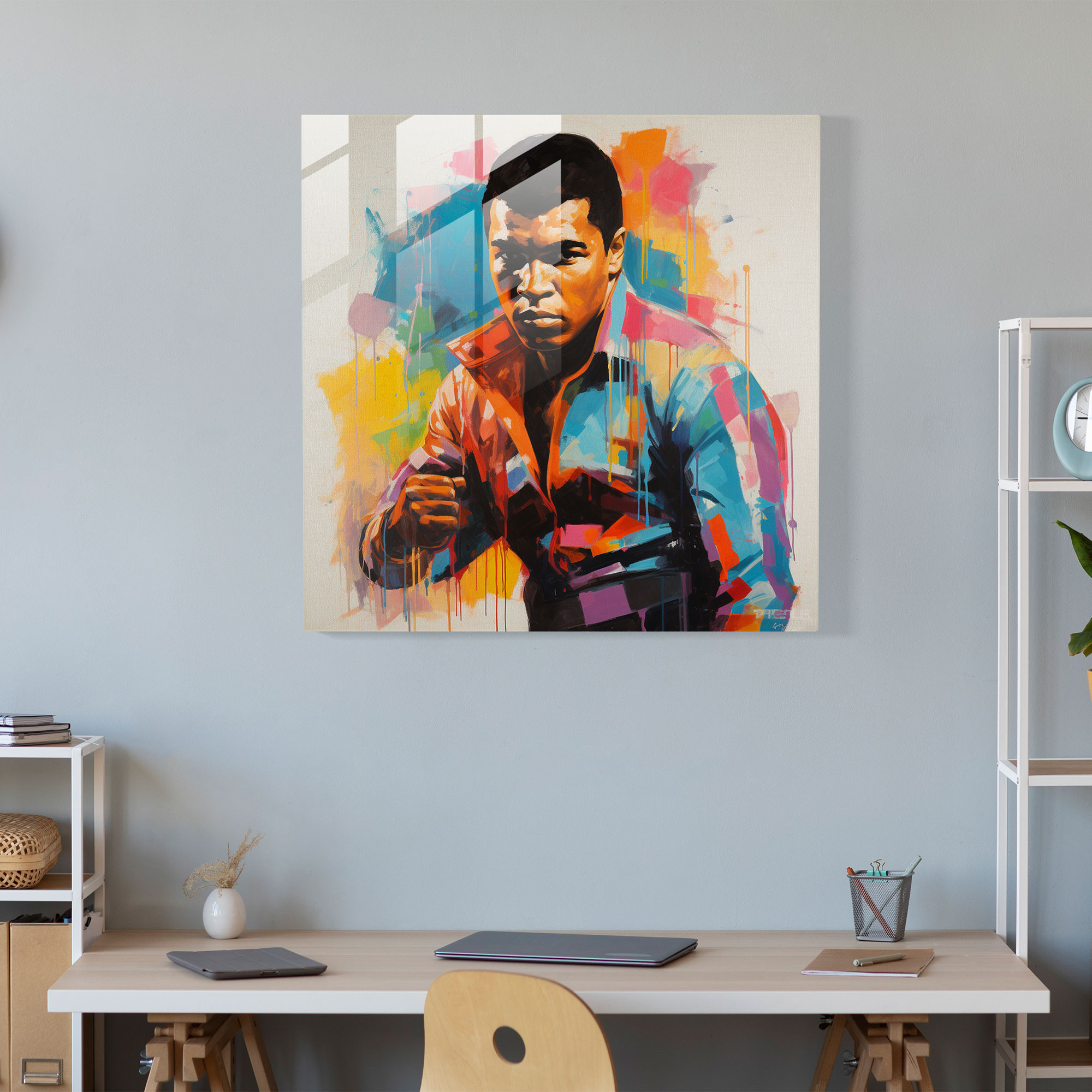 Muhammad Ali Glass Print - Muhammad Ali, Glass Print, Home Decoration, Glass Art