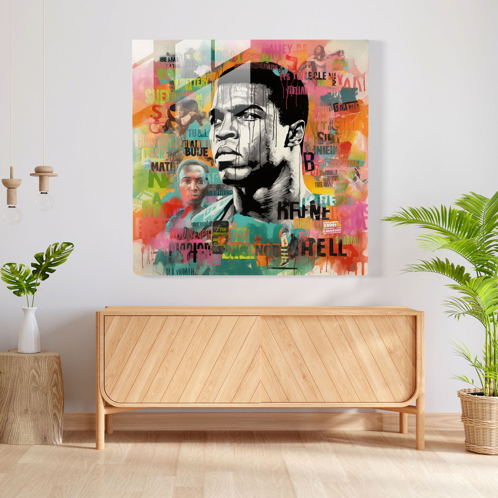 Muhammad Ali Alıntı Koleksiyonu Cam Tablo - Muhammad Ali Miras Koleksiyon Cam Tablo
