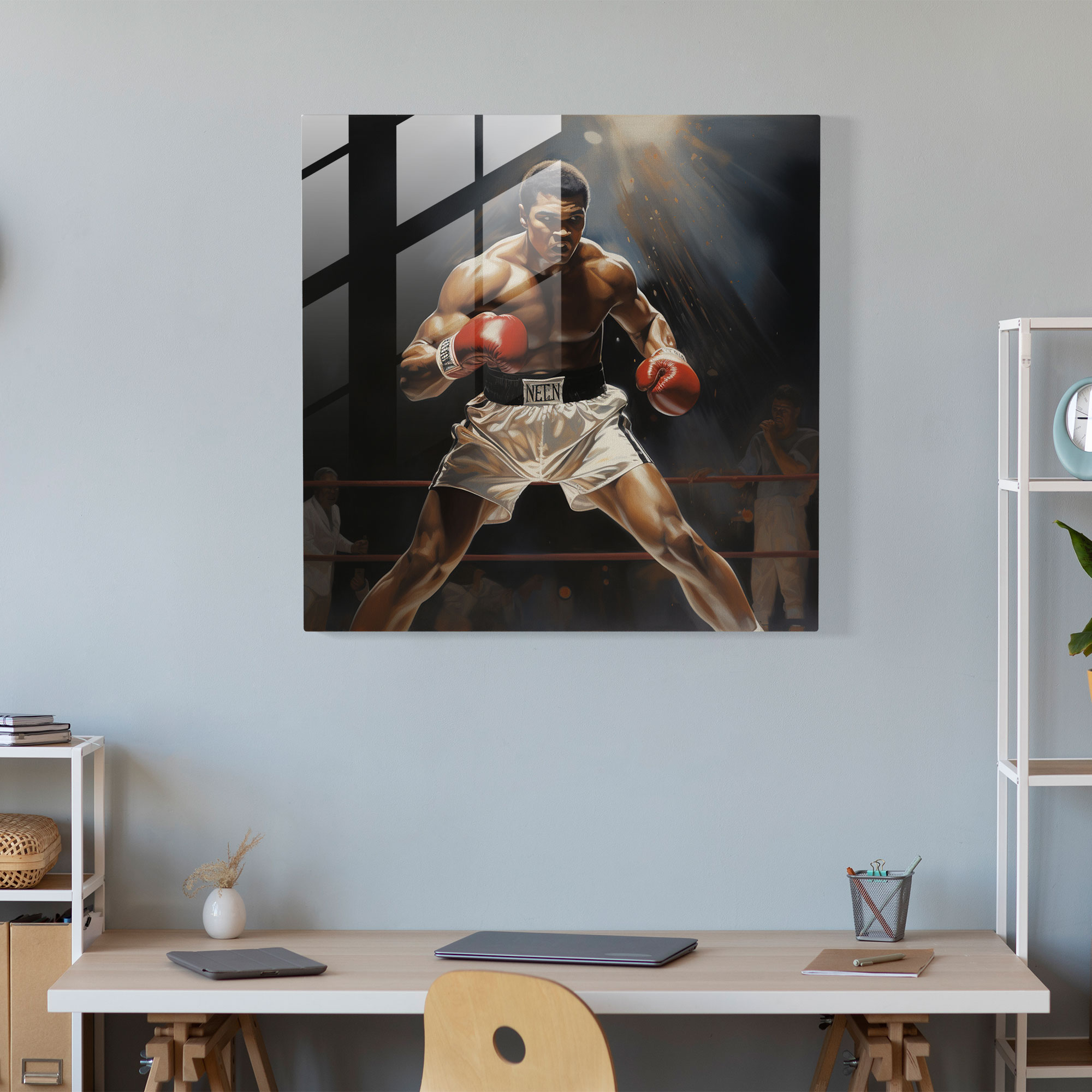 Muhammad Ali Glass Art - Muhammad Ali, Glass Art, Glass Print, Exceptional Attention To Detail