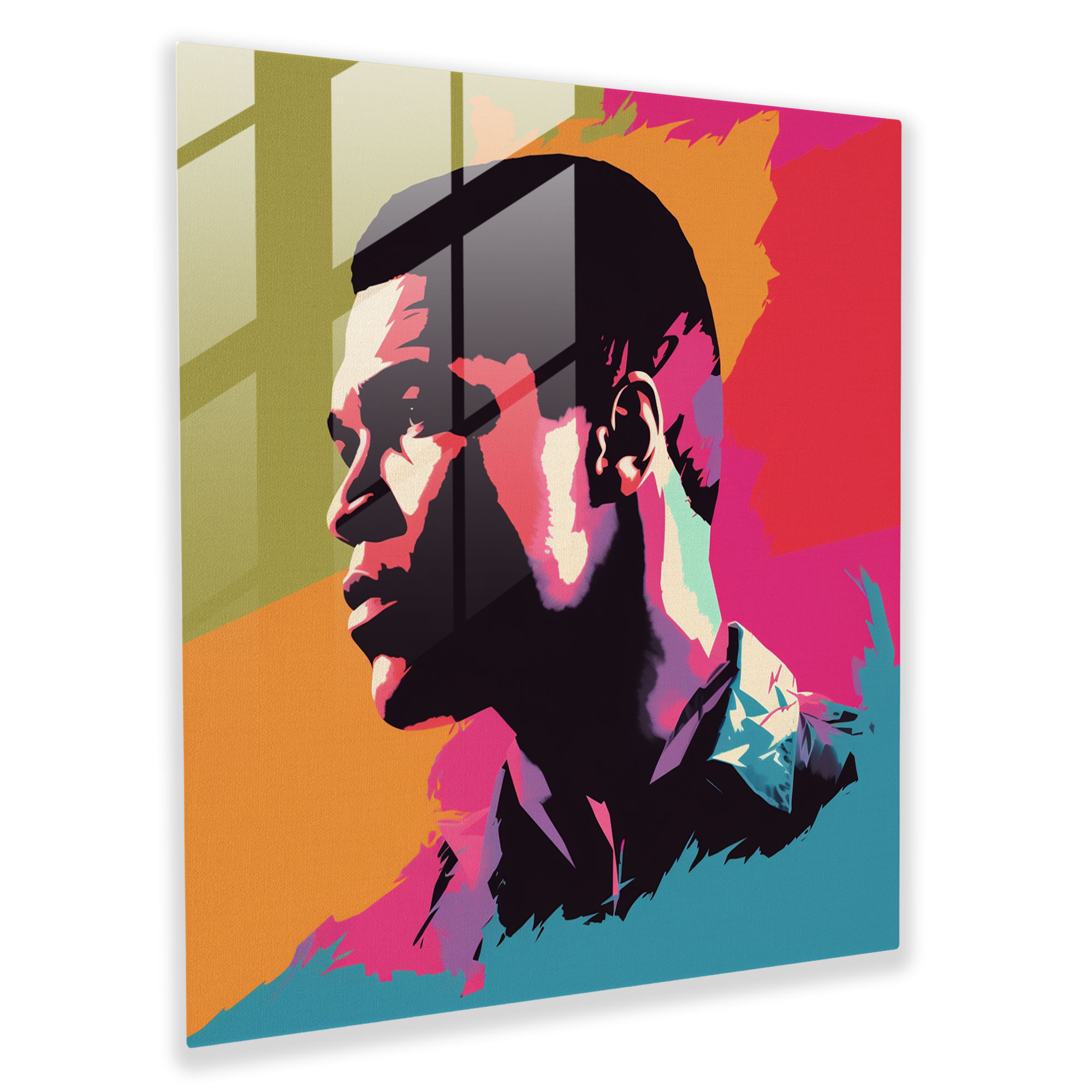 Muhammad Ali Cam Tablo - Ev Dekorasyonu Cam Sanat