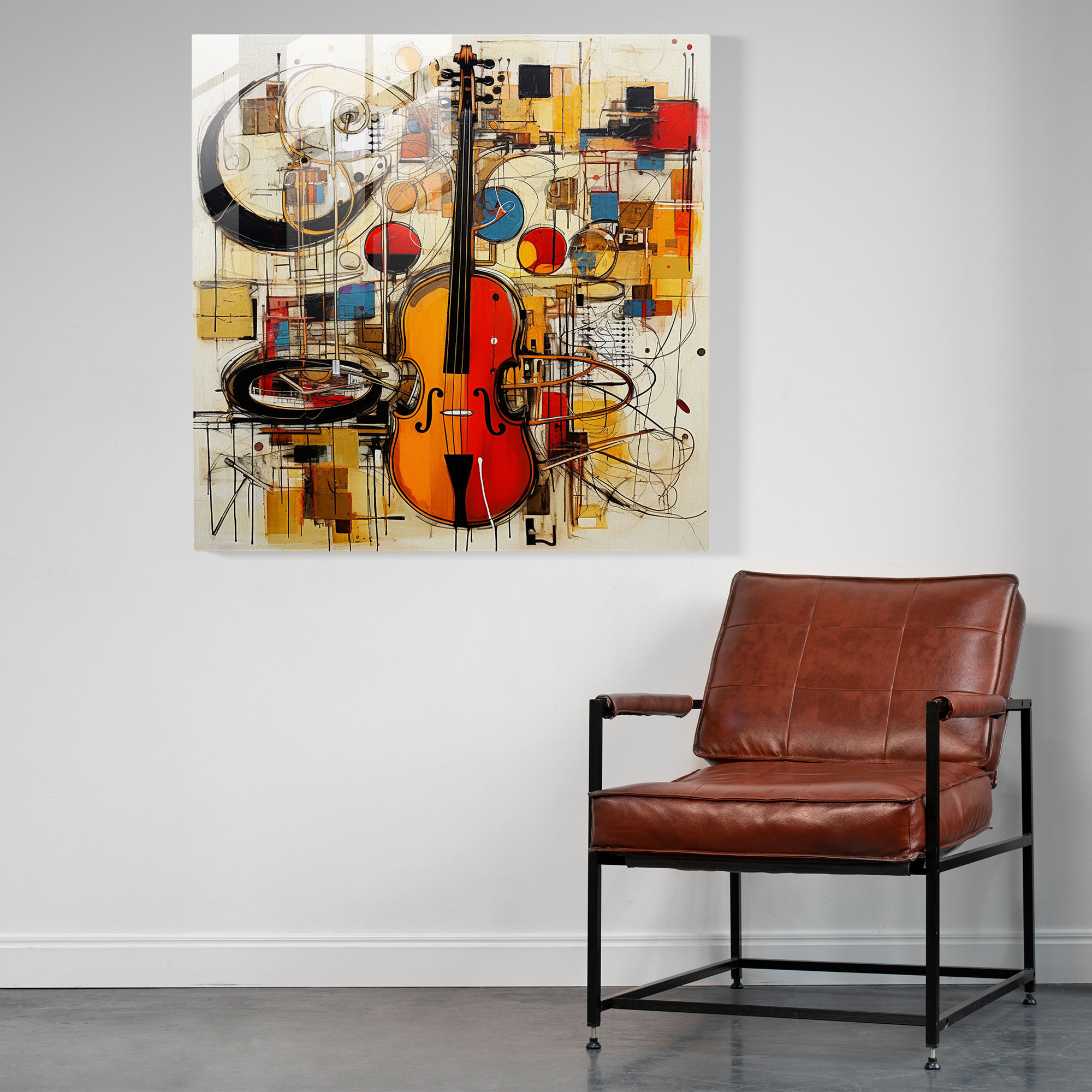 Rhythmic Fusion Glass Print