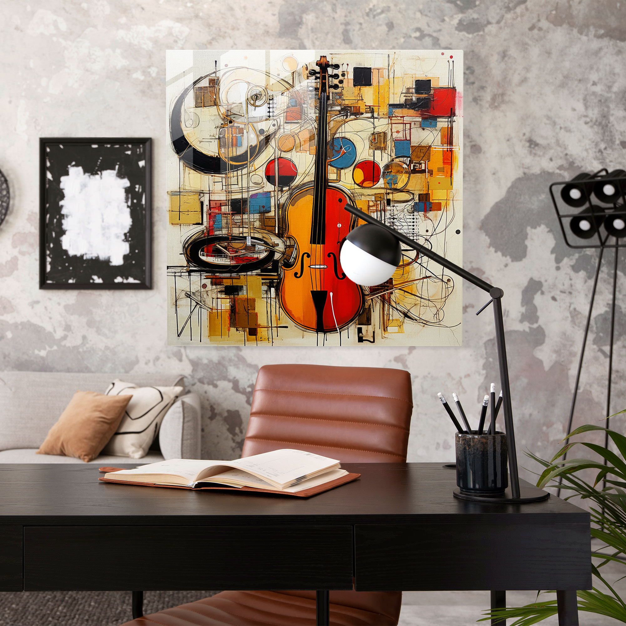 Rhythmic Fusion Glass Print