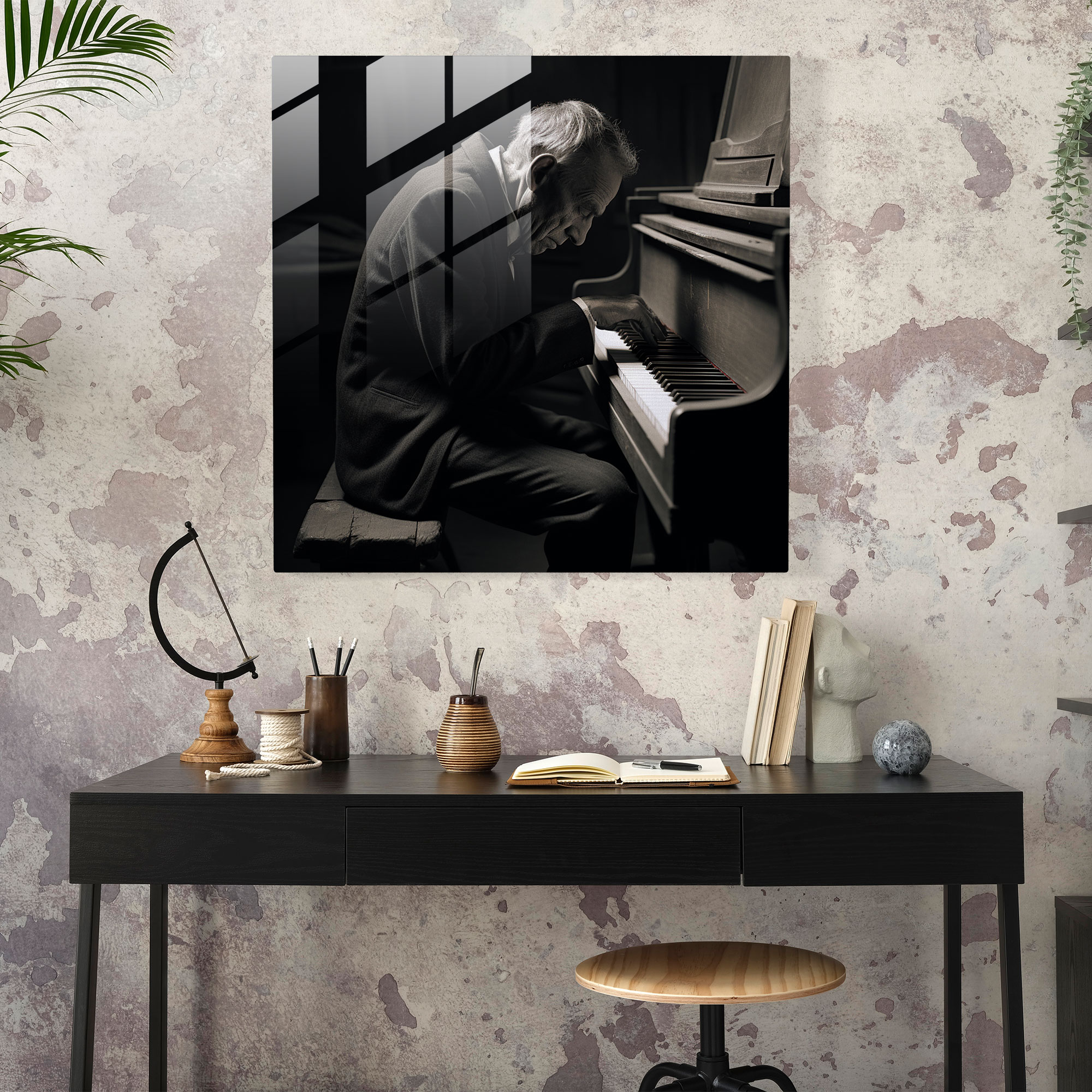 Timeless Composer Glass Print