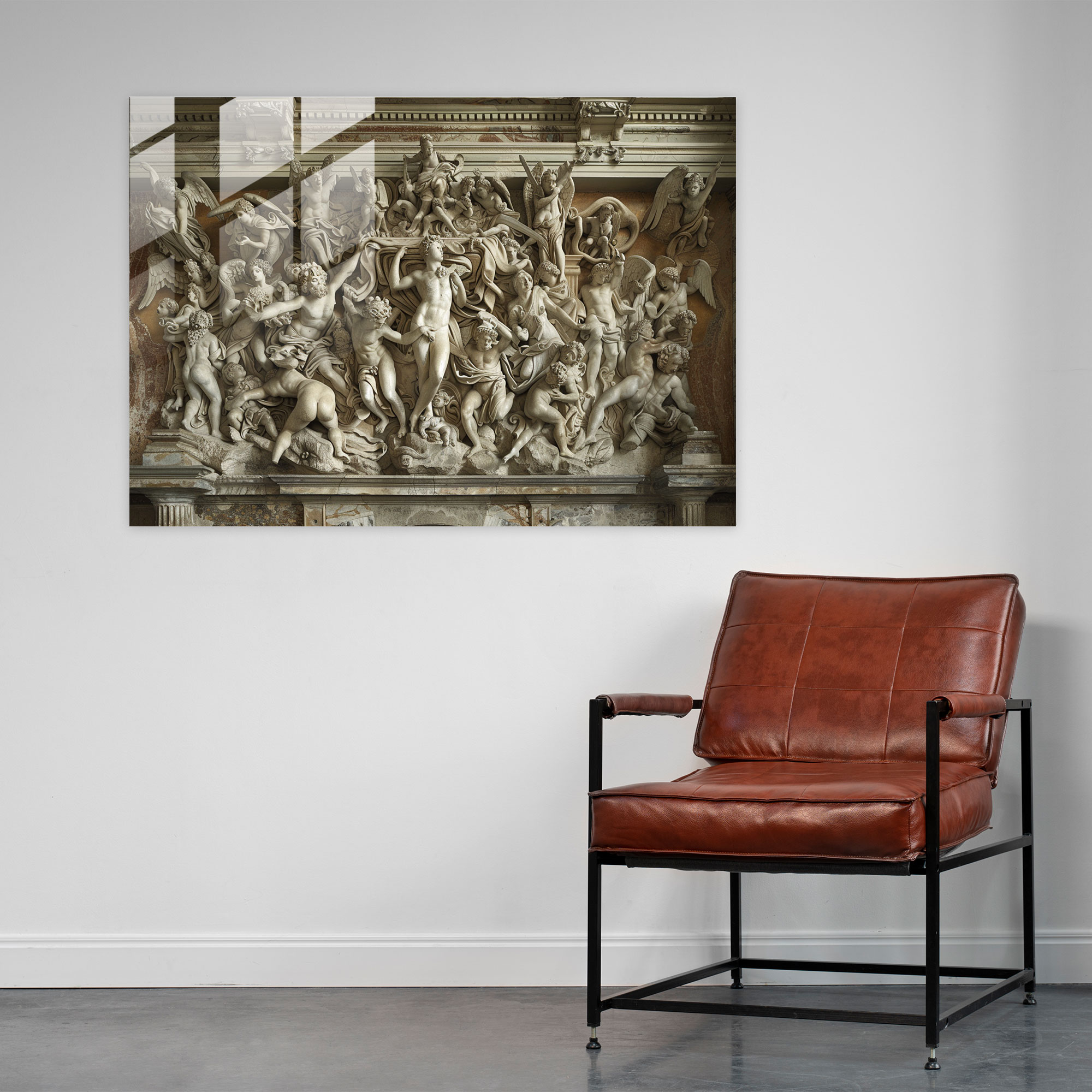 Michelangelo Wall Decoration: Mythological Drama - Michelangelo, High Quality, Dramatic Composition, Artistry