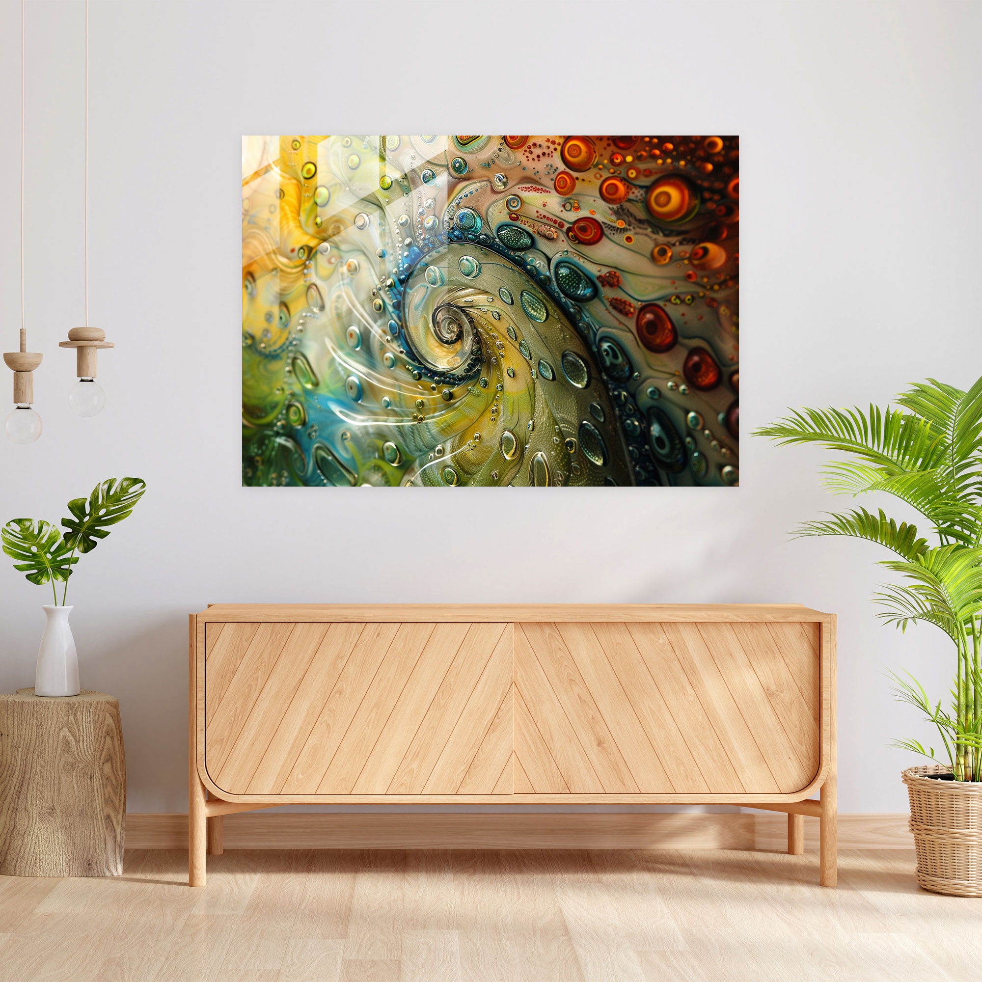 Michelangelo Glass Art: Divine Patterns - Michelangelo, Wall Decoration, Intricate Patterns, Home Decoration