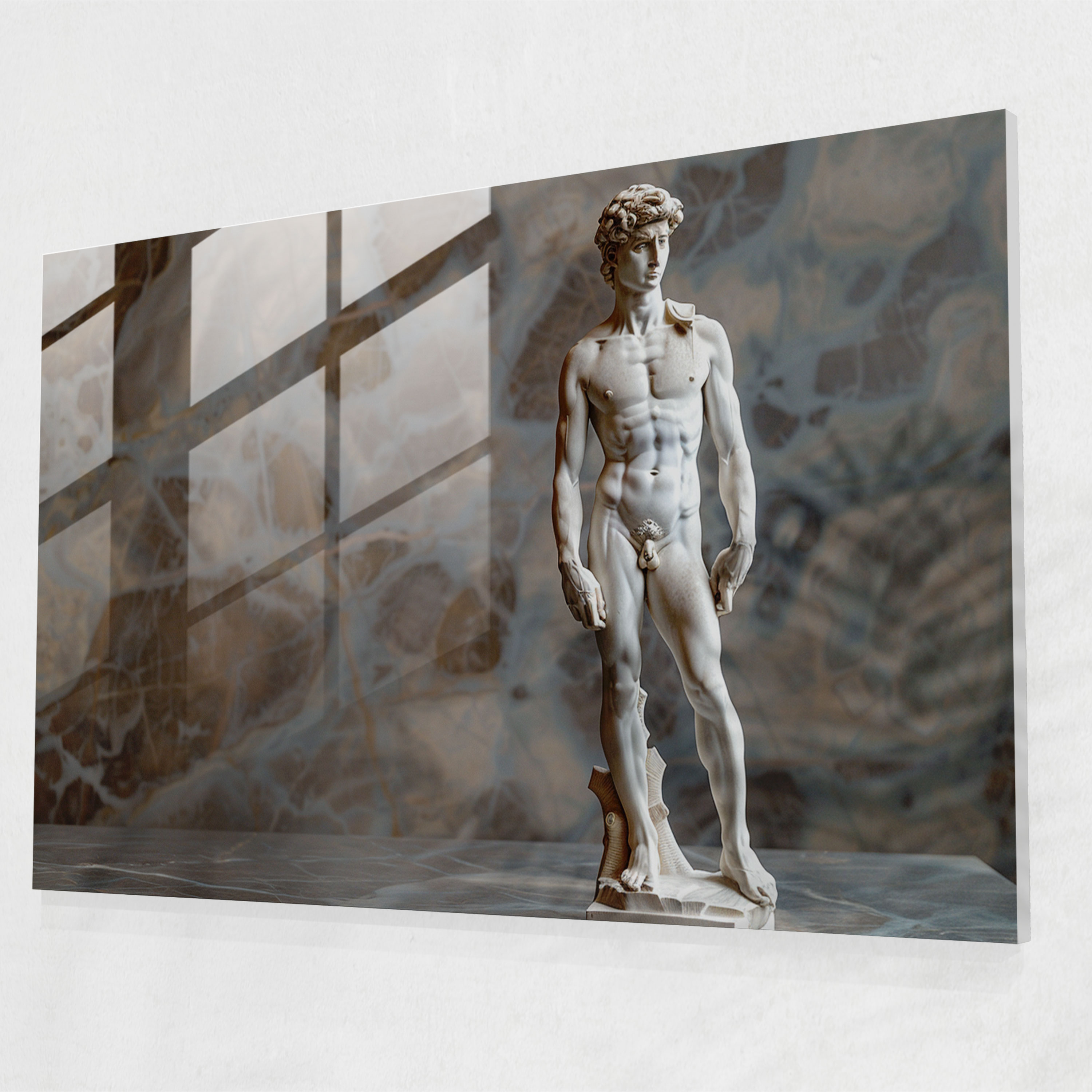 Michelangelo Glass Print Home Decoration - Michelangelo, Glass Art, Home Decoration, Modern Art