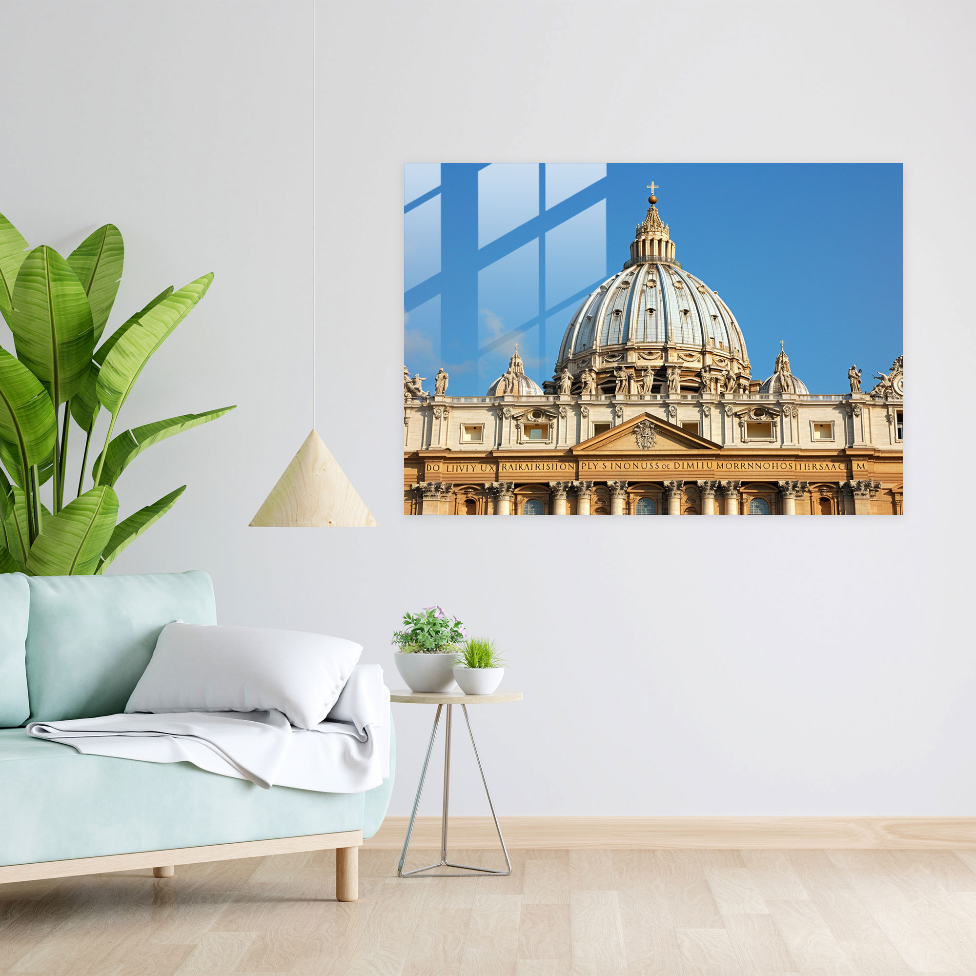 Michelangelo Glass Wall Art Modern Art - Michelangelo, Wall Decoration, Glass Art, Modern Art