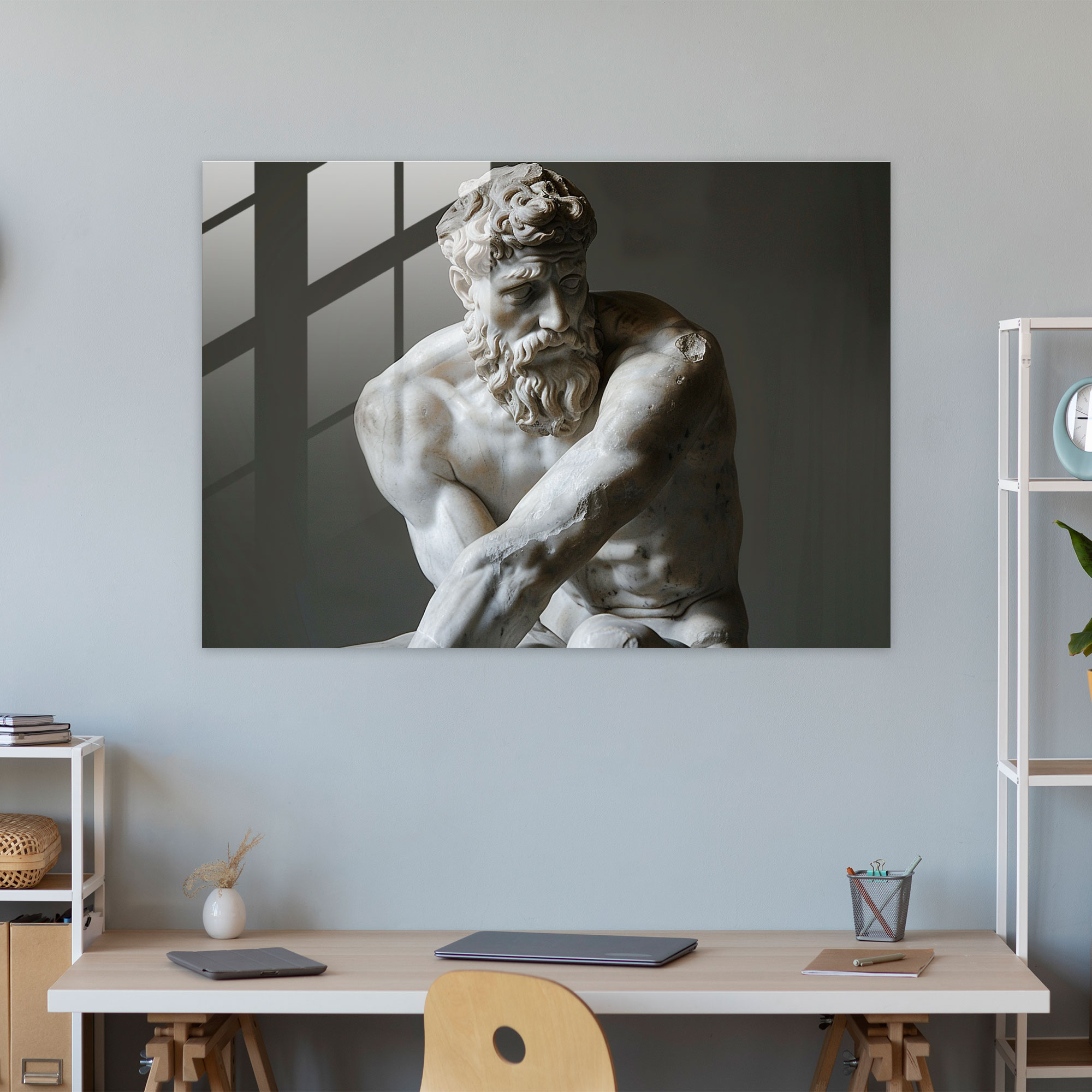 Michelangelo Renaissance Splendor Home Decoration - Michelangelo, Wall Decoration, Glass Print, Home Decoration