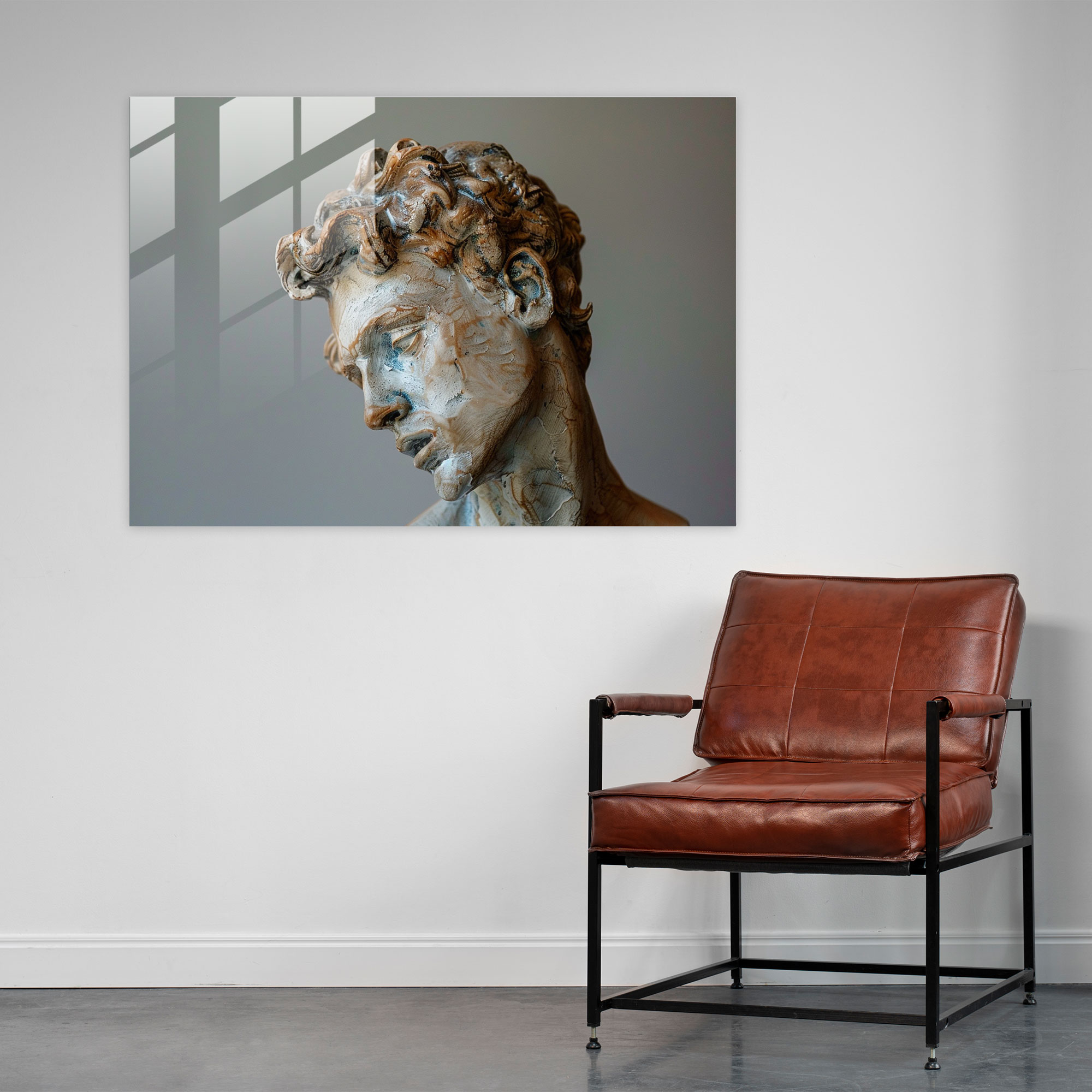 Michelangelo Glass Print Wall Art - Michelangelo, Modern Art, Glass Art, Glass Wall Art