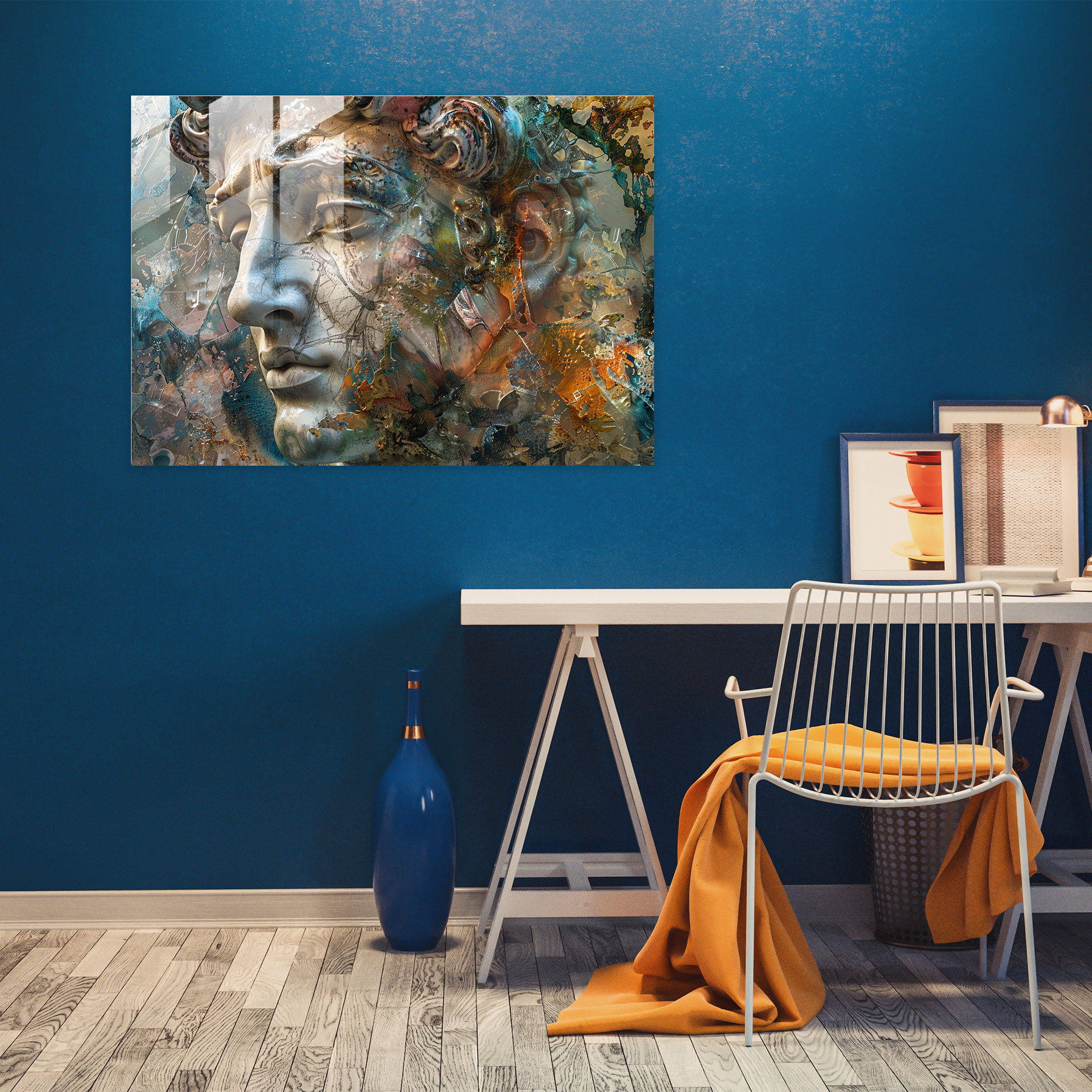 Michelangelo Glass Wall Art: Emotional Expressions - Michelangelo, Glass Wall Art, Wall Decoration, Michelangelo