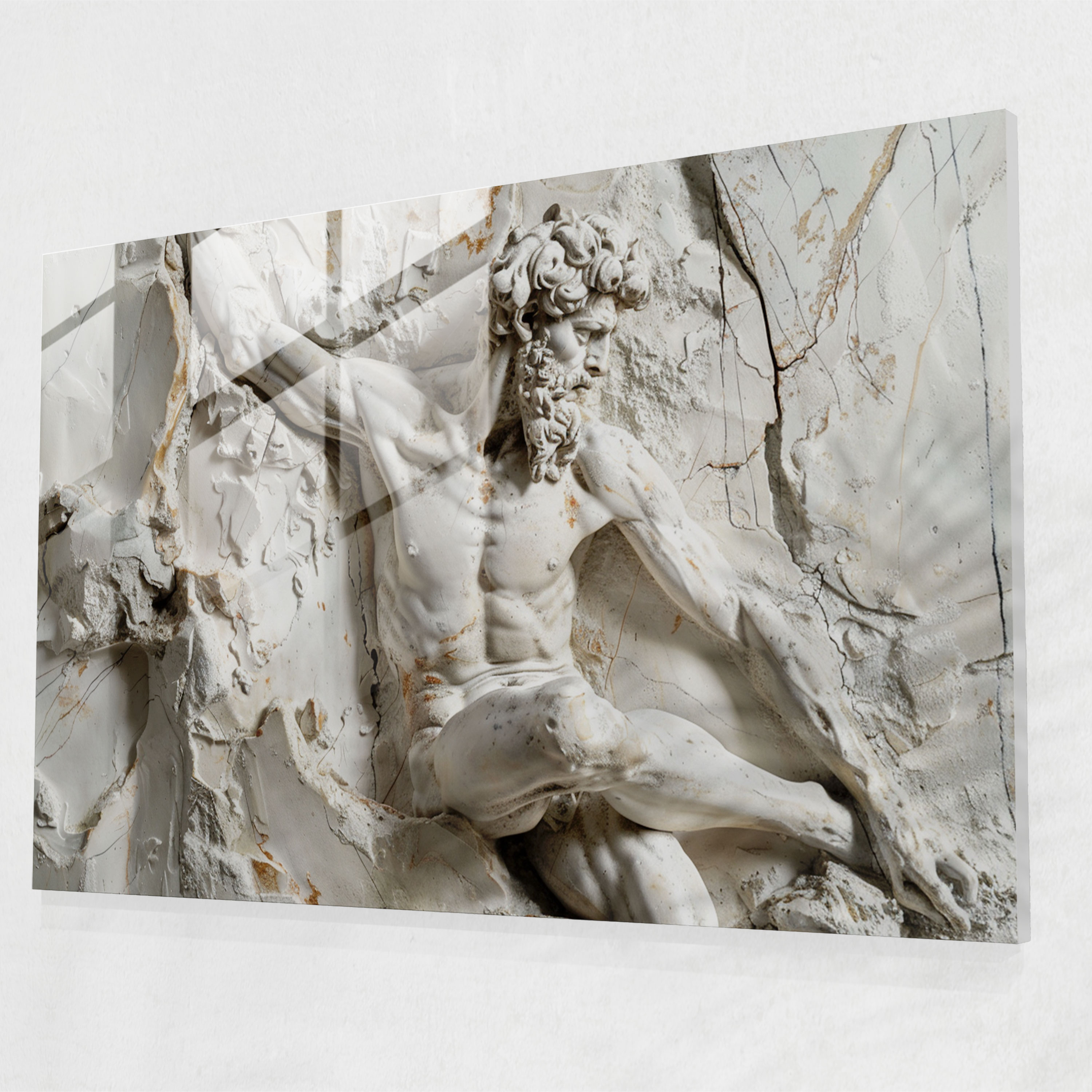 Michelangelo Sculpted Figures Wall Decoration - Michelangelo, Wall Decoration, Michelangelo, Modern Art