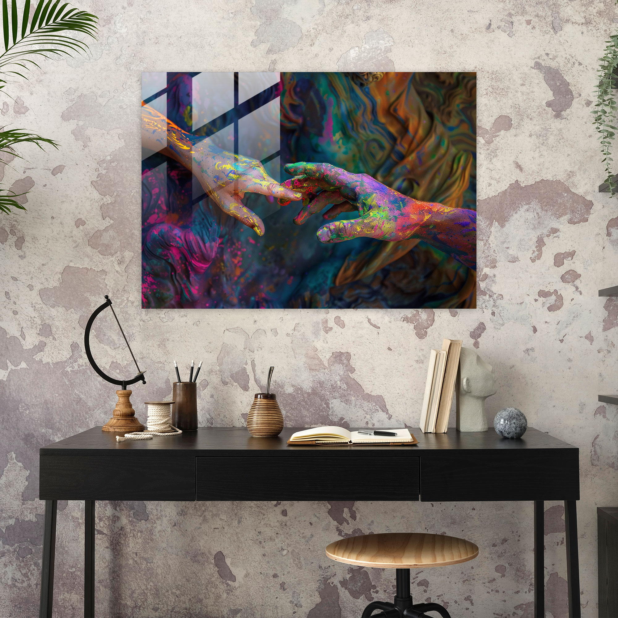 Michelangelo Glass Print - Michelangelo, Michelangelo, Glass Art, Wall Decoration