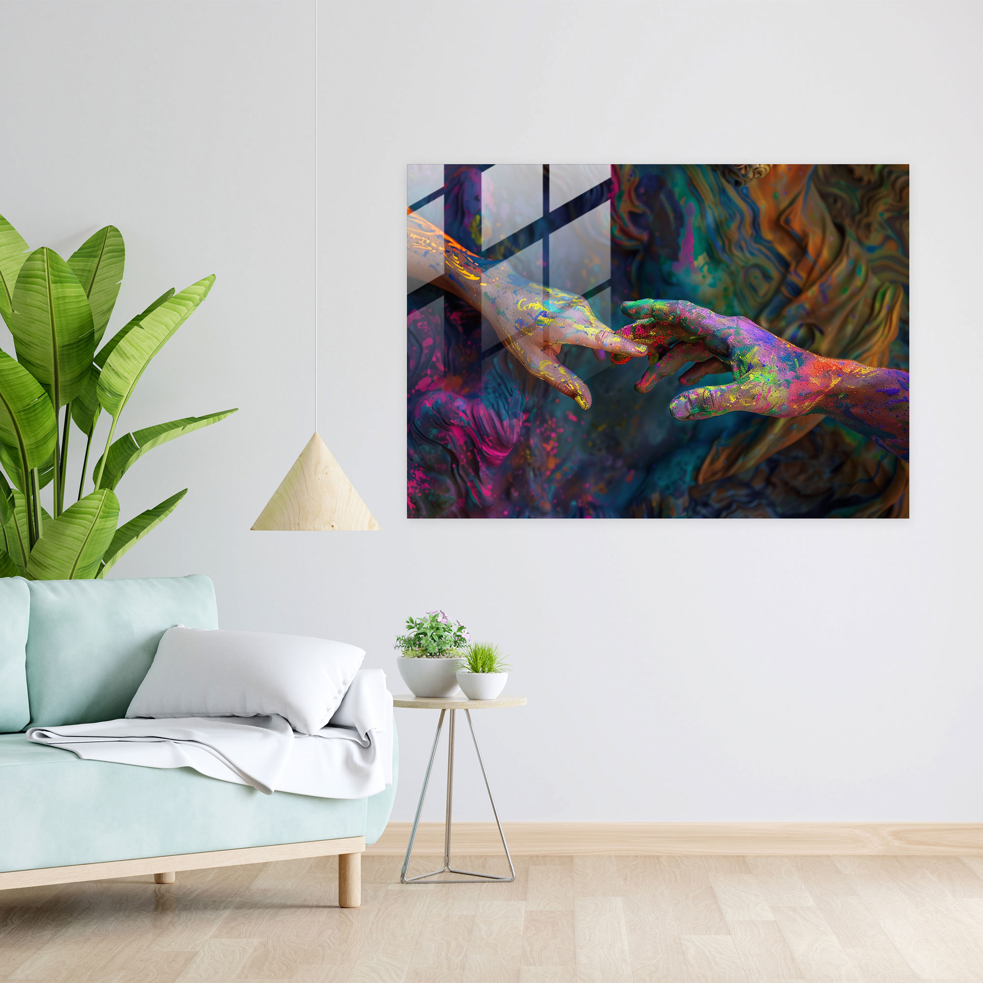 Michelangelo Glass Print - Michelangelo, Michelangelo, Glass Art, Wall Decoration