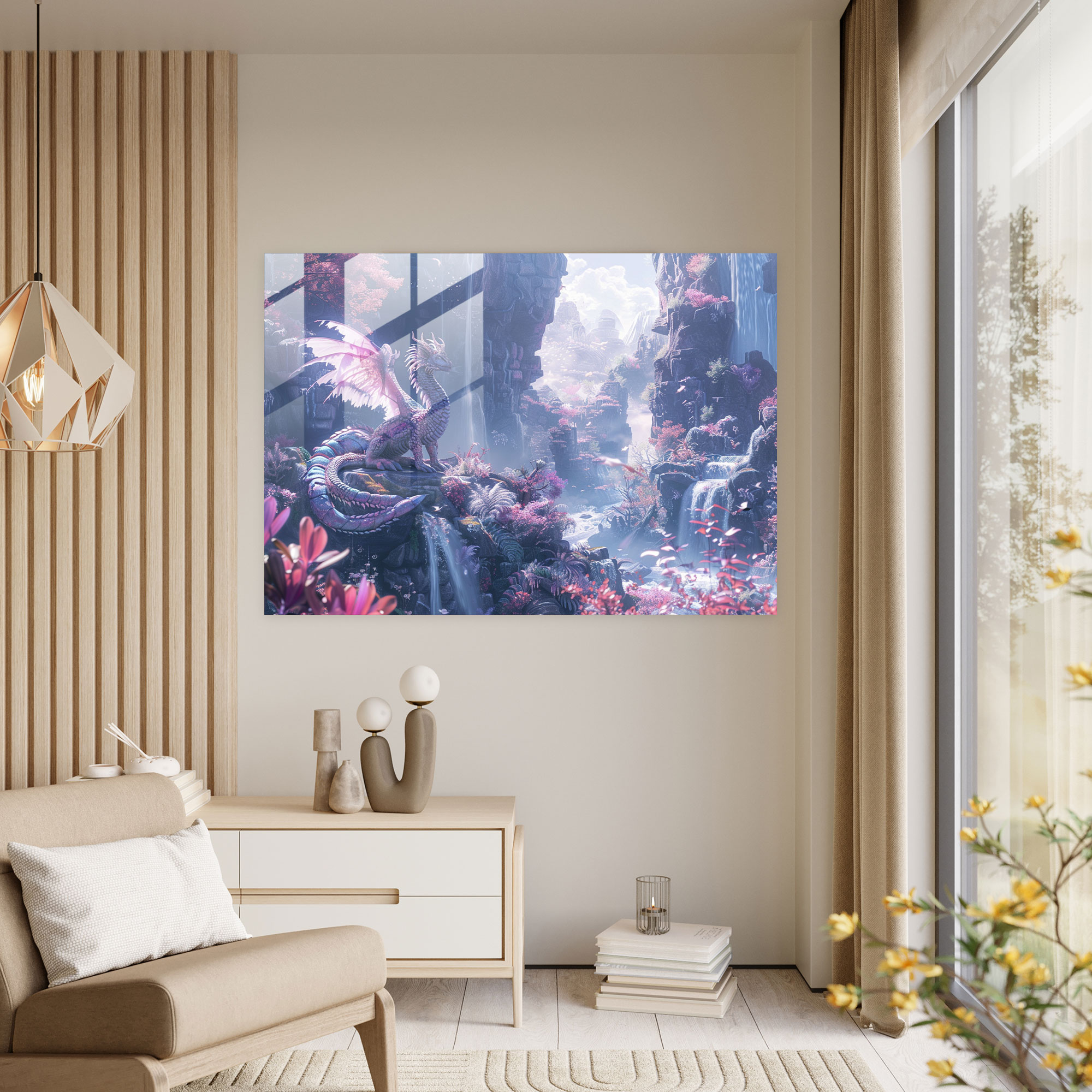 Michelangelo Glass Wall Art - Michelangelo, Home Decoration, Glass Art, Wall Decoration