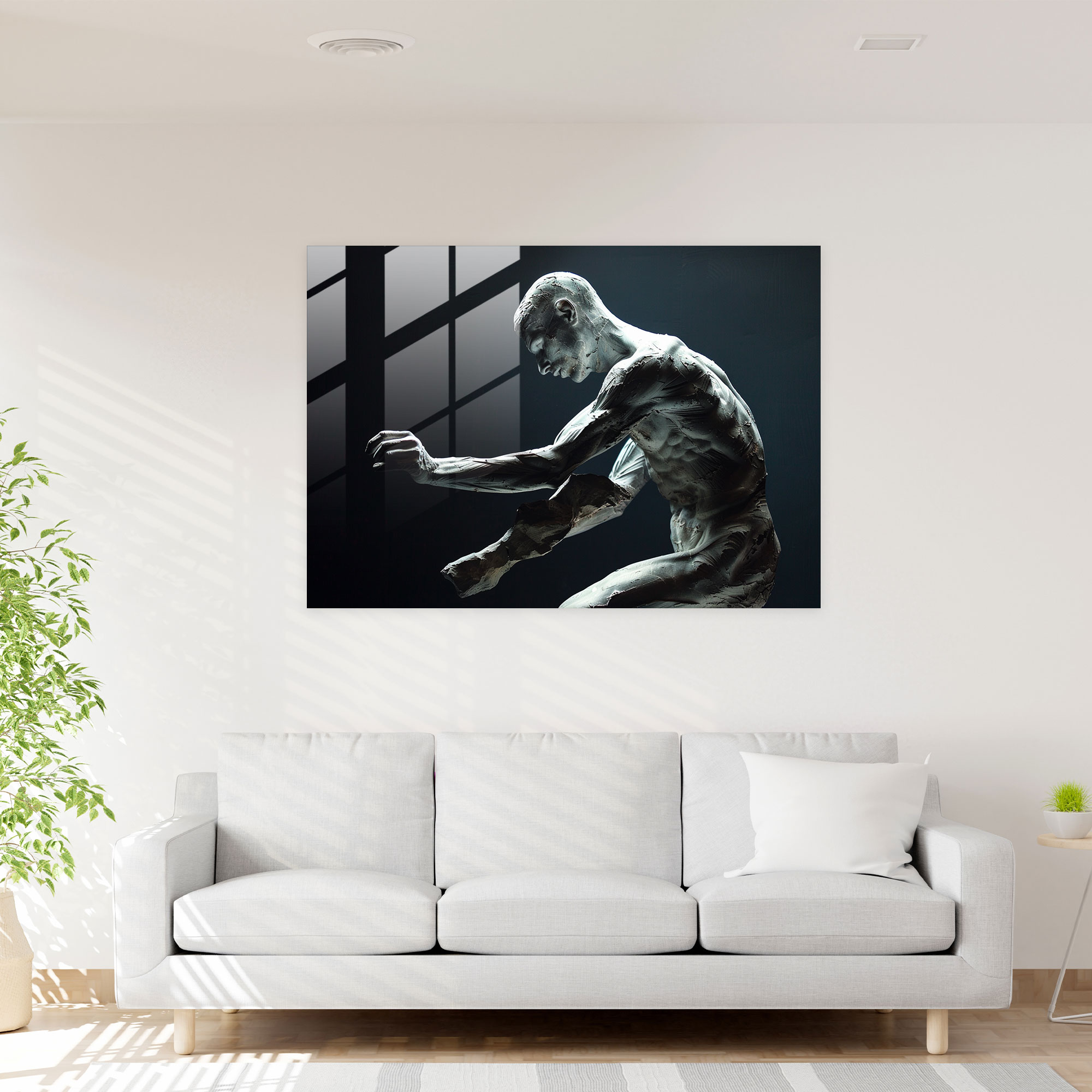 Michelangelo Modern Art - Michelangelo, Home Decoration, Glass Art, Modern Art