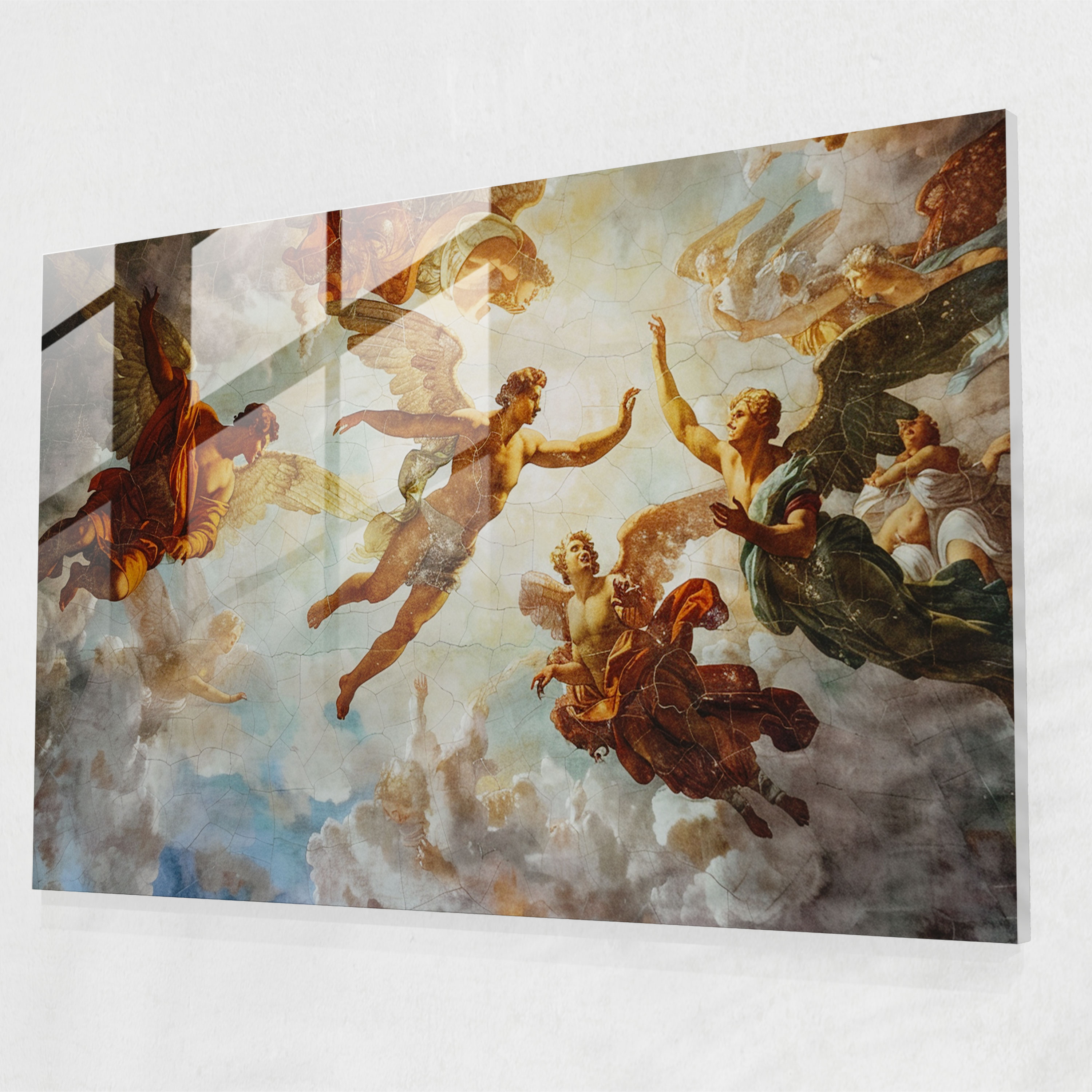 Michelangelo Glass Wall Art - Mythological Scene - Michelangelo, Glass Art, Home Decoration, Michelangelo