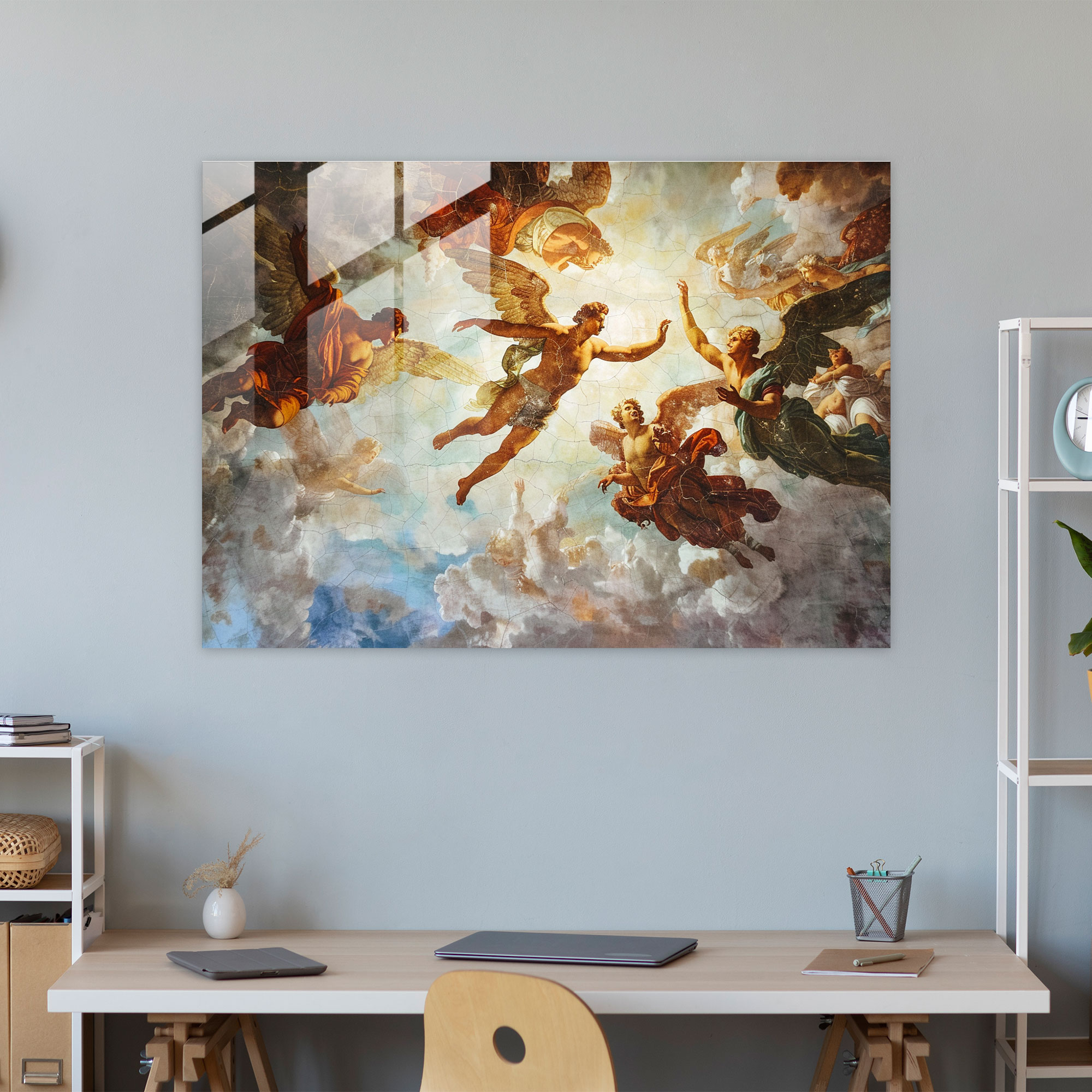 Michelangelo Glass Wall Art - Mythological Scene - Michelangelo, Glass Art, Home Decoration, Michelangelo