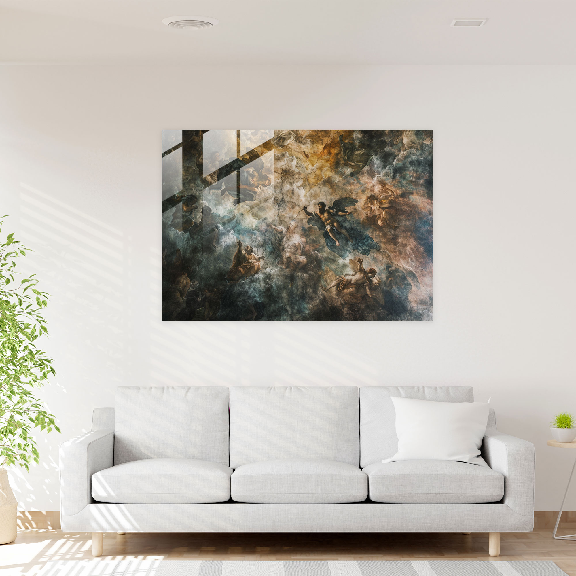 Michelangelo Glass Print Home Decoration - Michelangelo, Glass Wall Art, Michelangelo, Modern Art