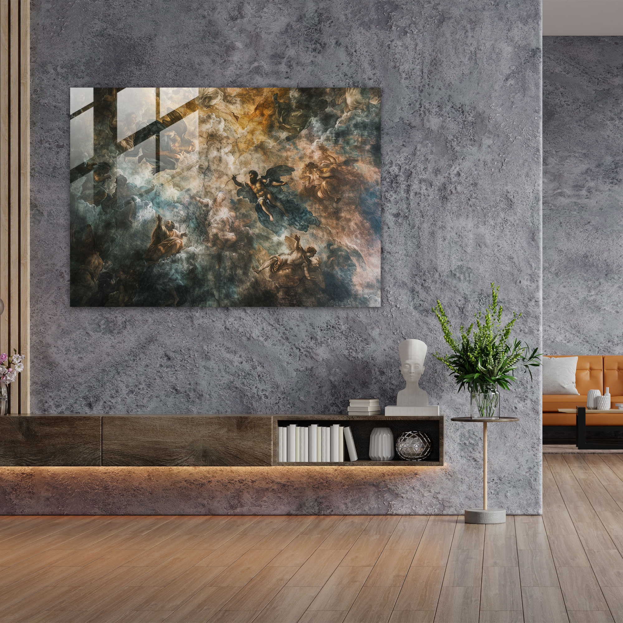 Michelangelo Glass Print Home Decoration - Michelangelo, Glass Wall Art, Michelangelo, Modern Art